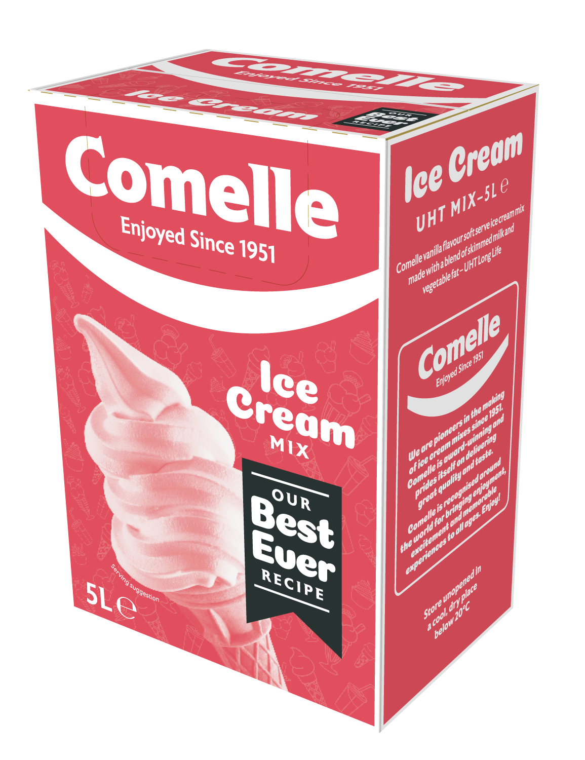 Comelle Vanilla Ice Cream Mix 5Ltr