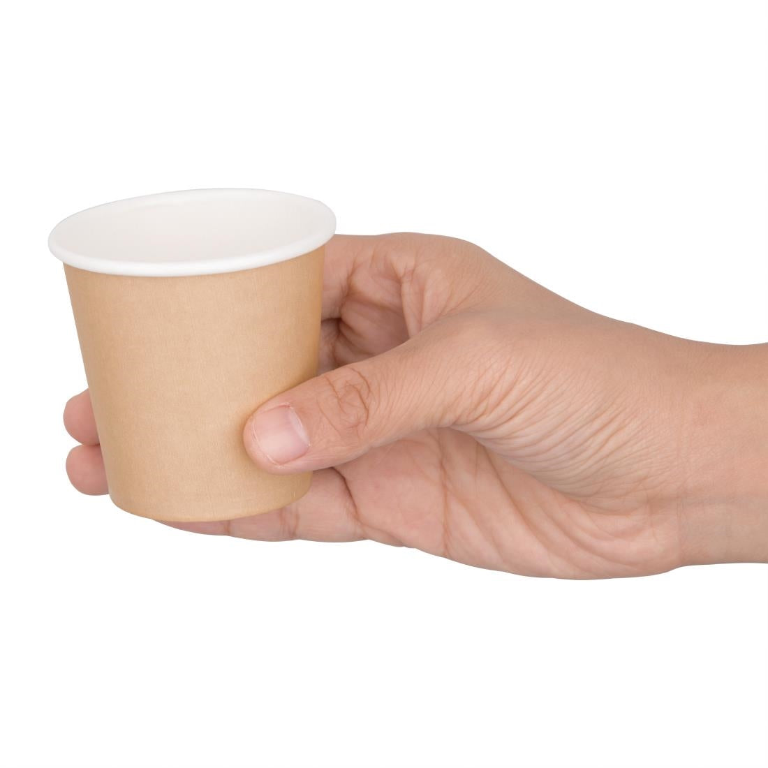 Fiesta Recyclable Espresso Cups Single Wall Kraft 114ml (50 Pack)
