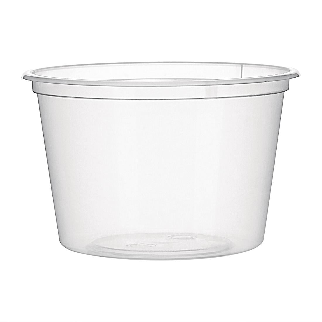 Fiesta Recyclable Plastic Microwavable Deli Pots 100ml (100 pack)