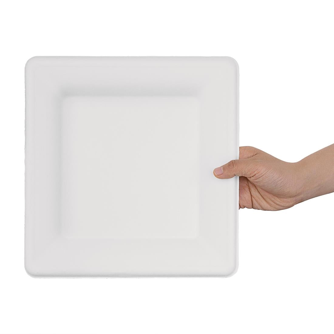 Fiesta Compostable Bagasse Square Plates 261mm (50 Pack)
