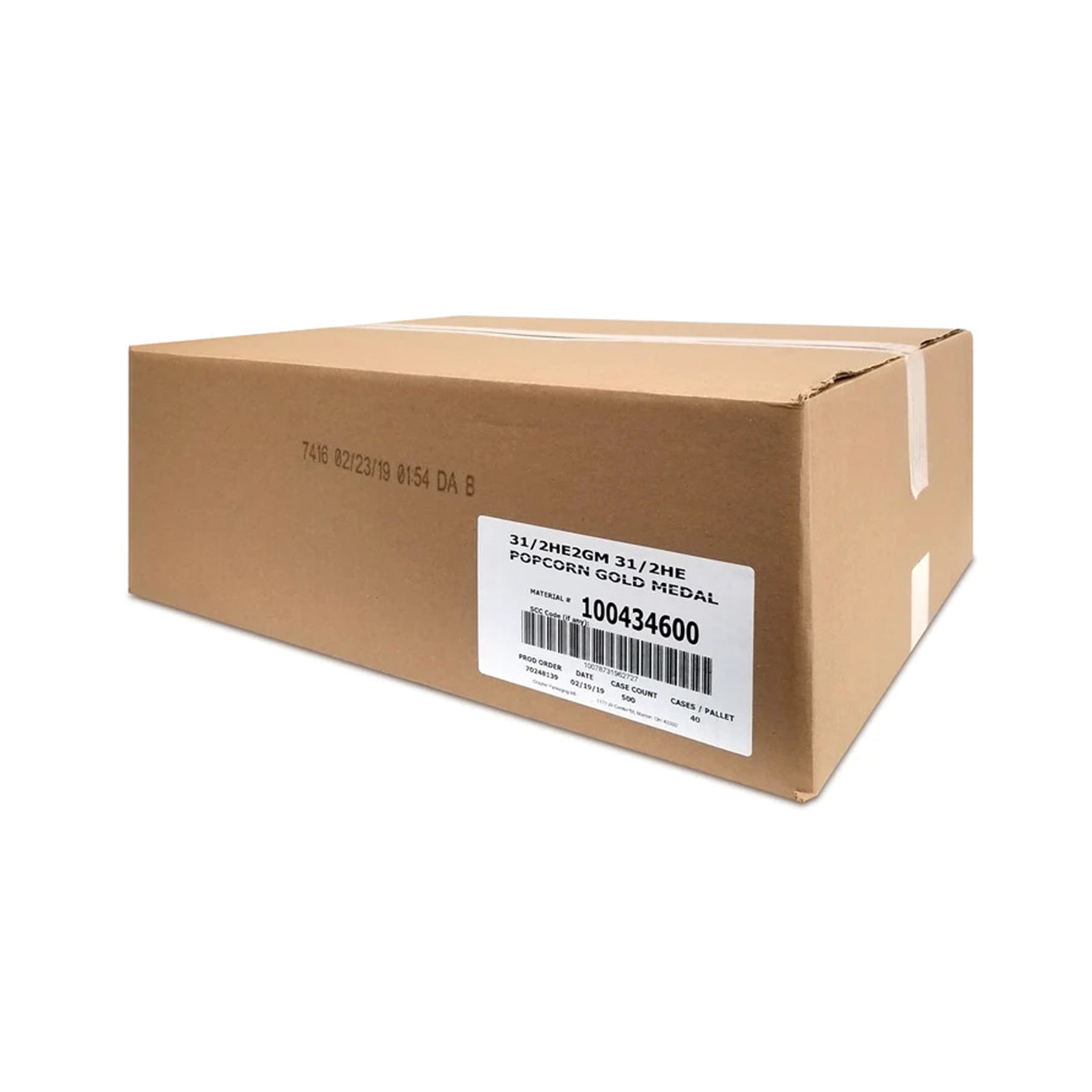 Striped Popcorn Boxes with Fold-up Lids 1.8oz