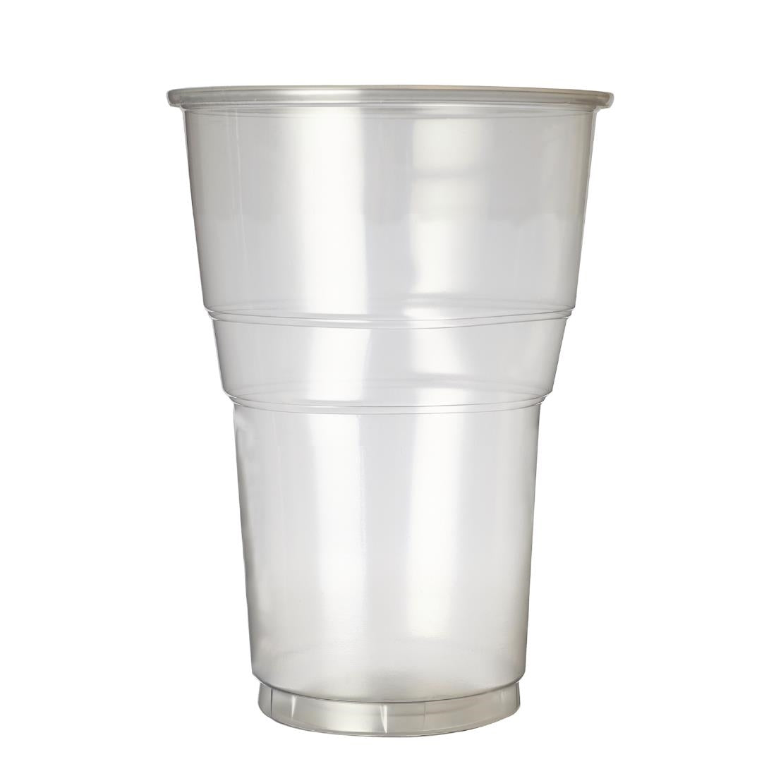 eGreen Premium Flexy-Glass Recyclable Pint To Brim Glasses UKCA CE Marked 568ml (1000 pack)