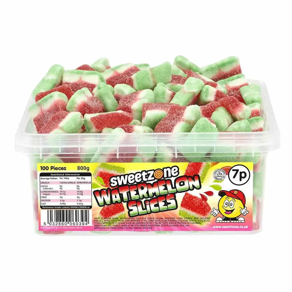 Sweetzone Watermelon Slices 7p Tub 800g