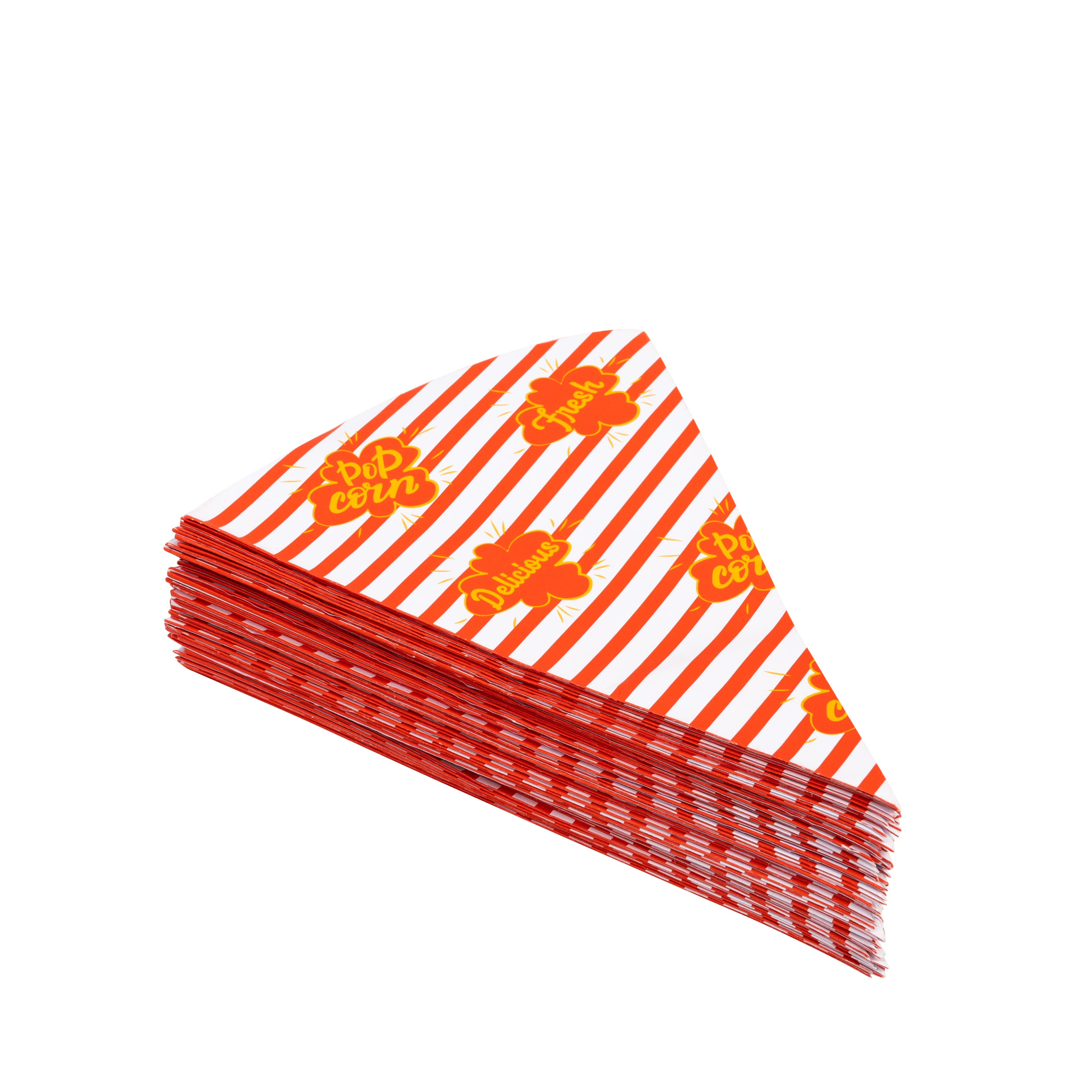 DEXLO Red and White Striped Popcorn cone