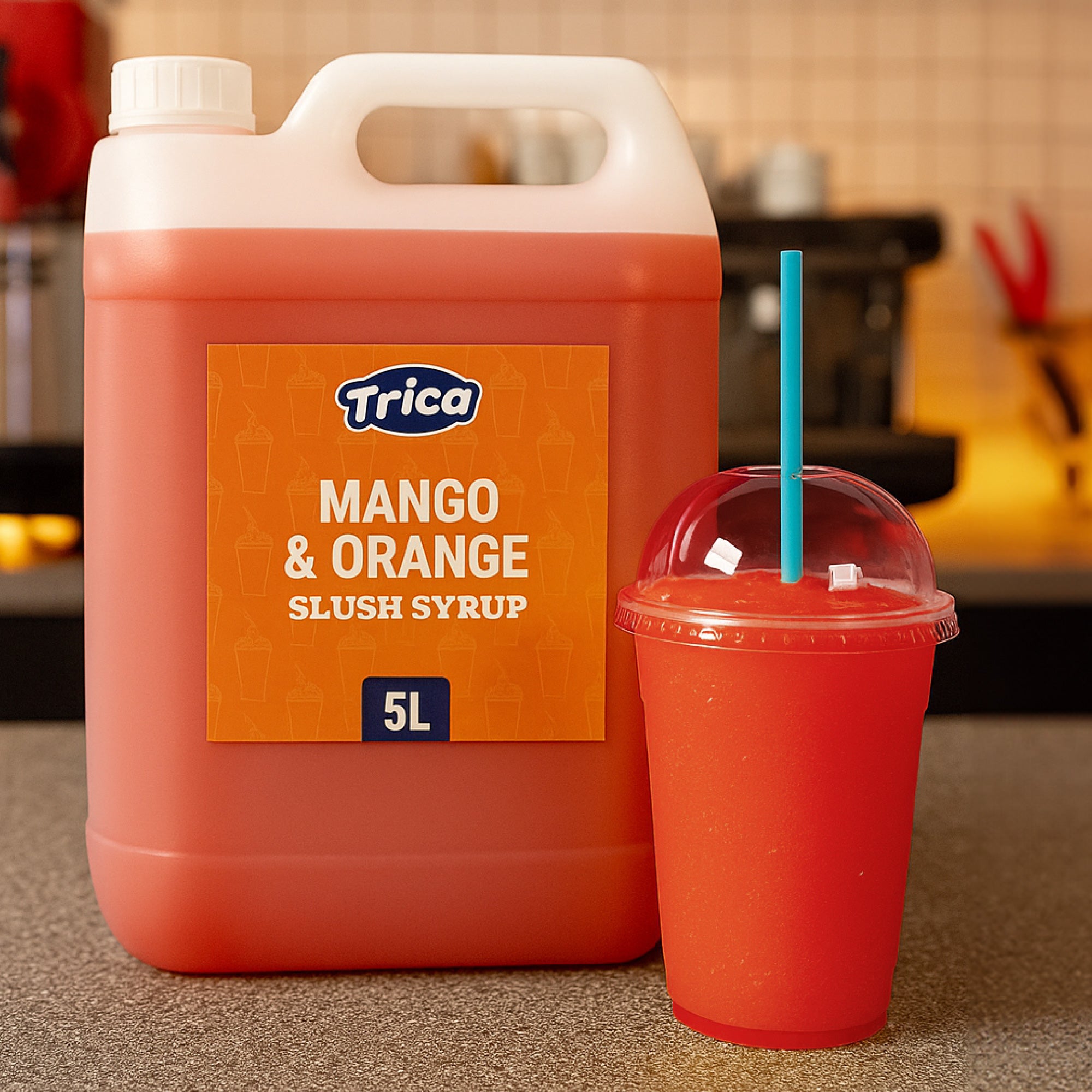 TRICA Mango & Orange Slush Syrup 5 Litre