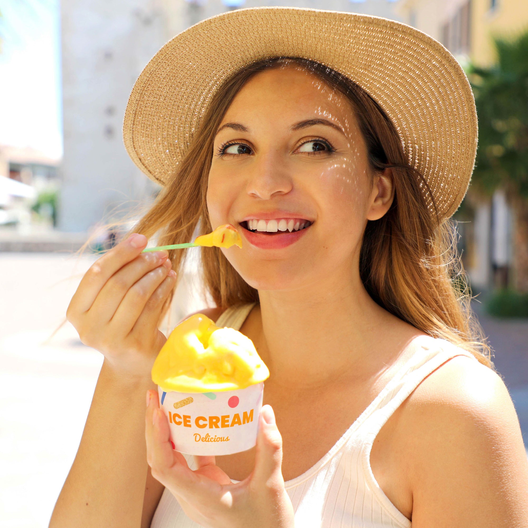 DEXLO 8oz Ice Cream Tubs 3 Scoops  (Pack of 1000)