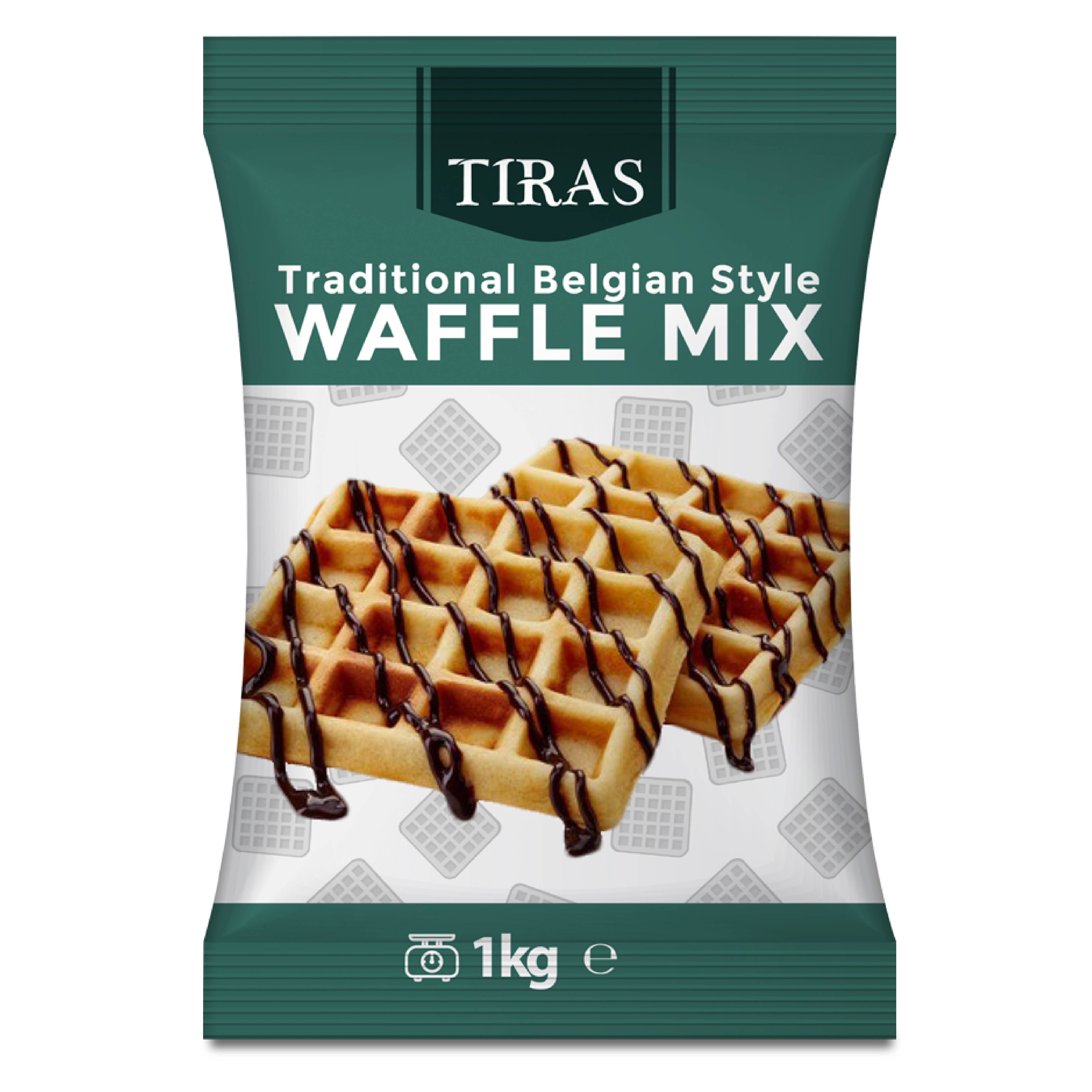 TIRAS Belgian Style Waffle Mix 1kg x 3 Packs