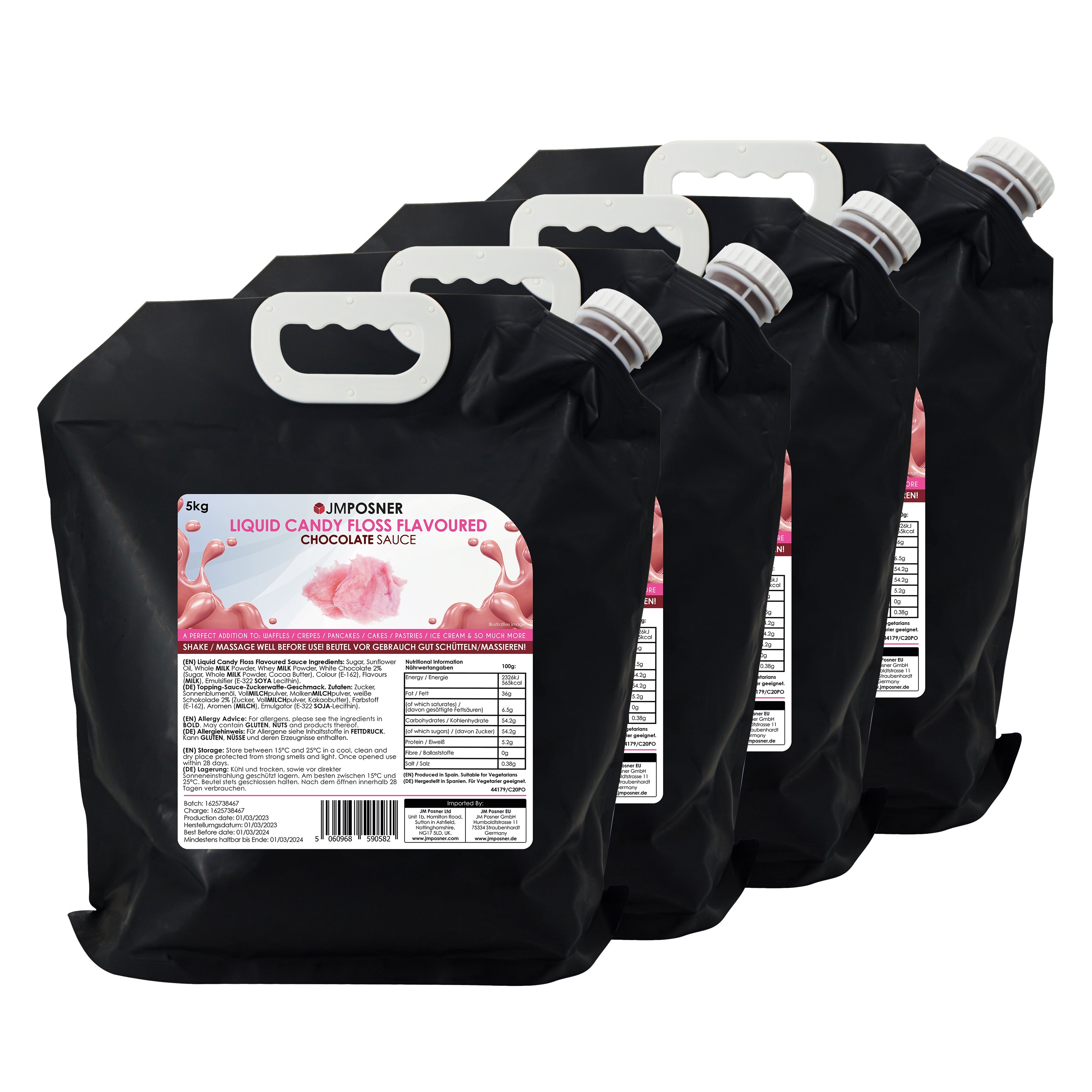 Liquid Candy Floss Flavoured Chocolate Sauce 5kg bag