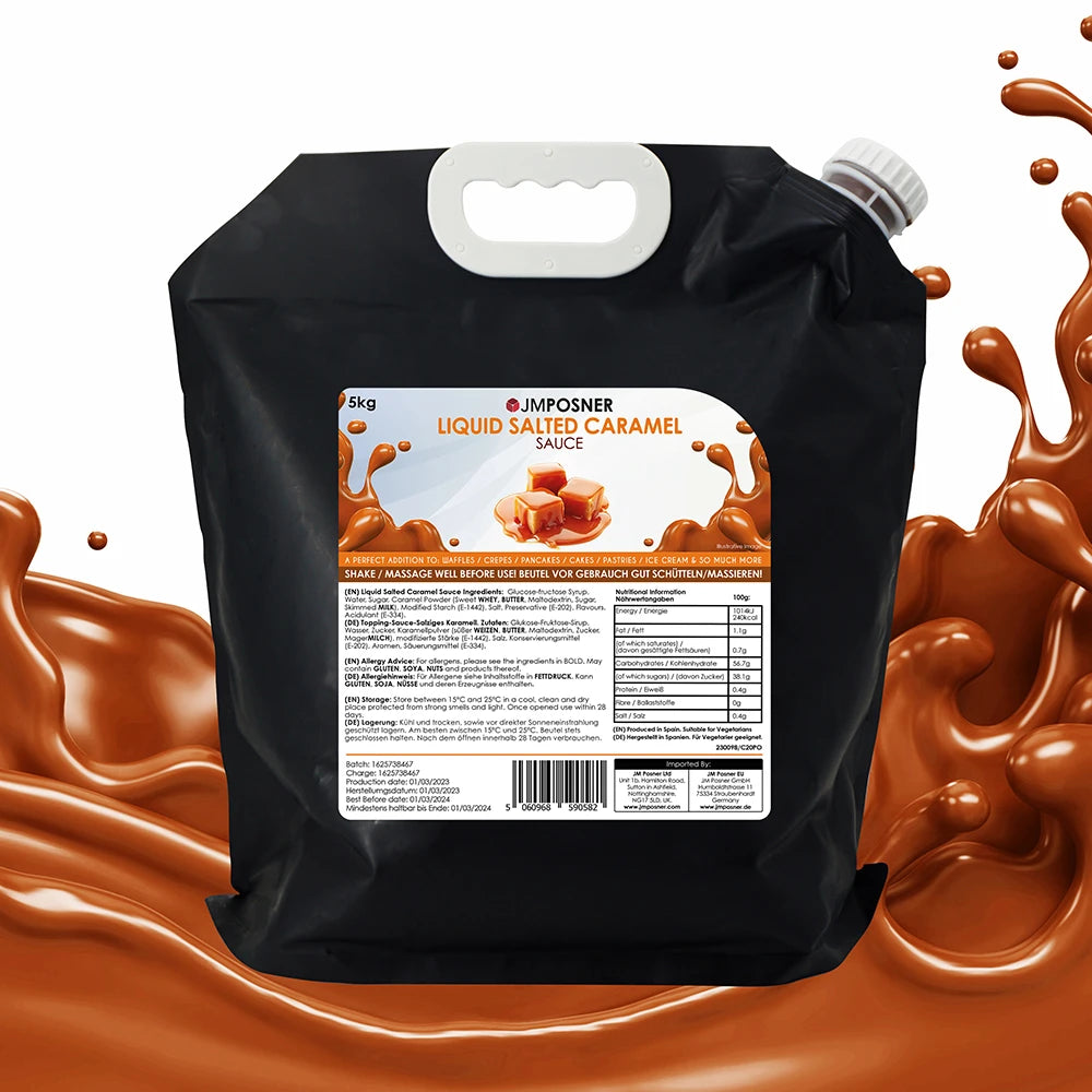 Liquid Salted Caramel Sauce 5kg Bag