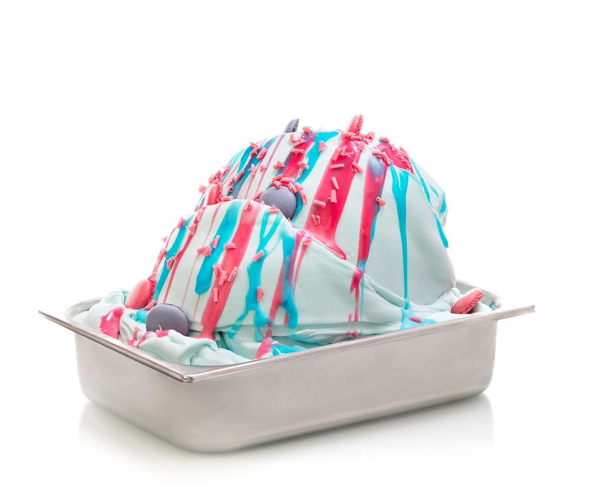 CREMO LINEA Cotton Candy Flavour Paste 3.5kg – a large tub of vibrant, sweet-flavoured paste with a playful pink hue, used for gelato, sorbets, and fun dessert creations.