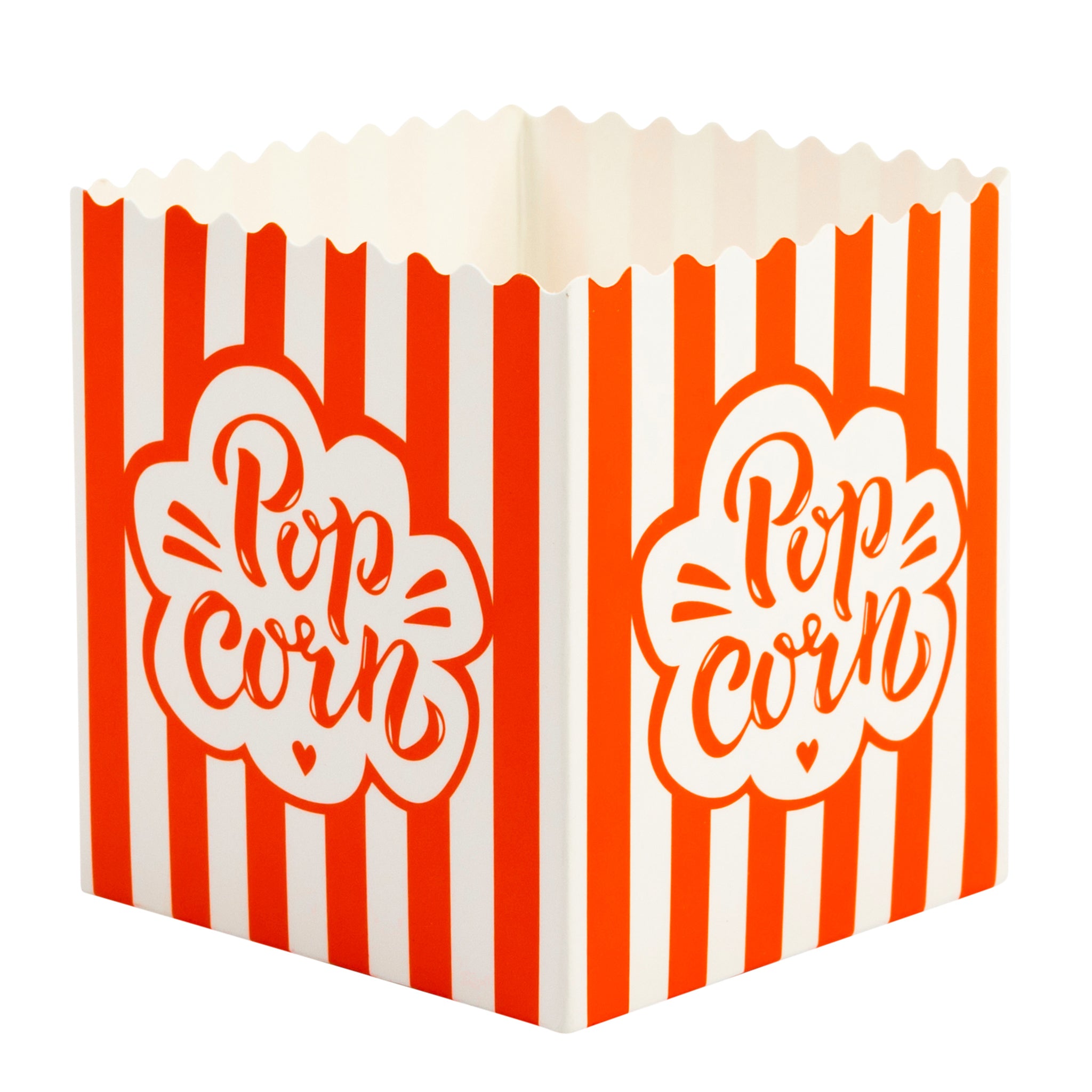 Red & White Striped Popcorn Boxes