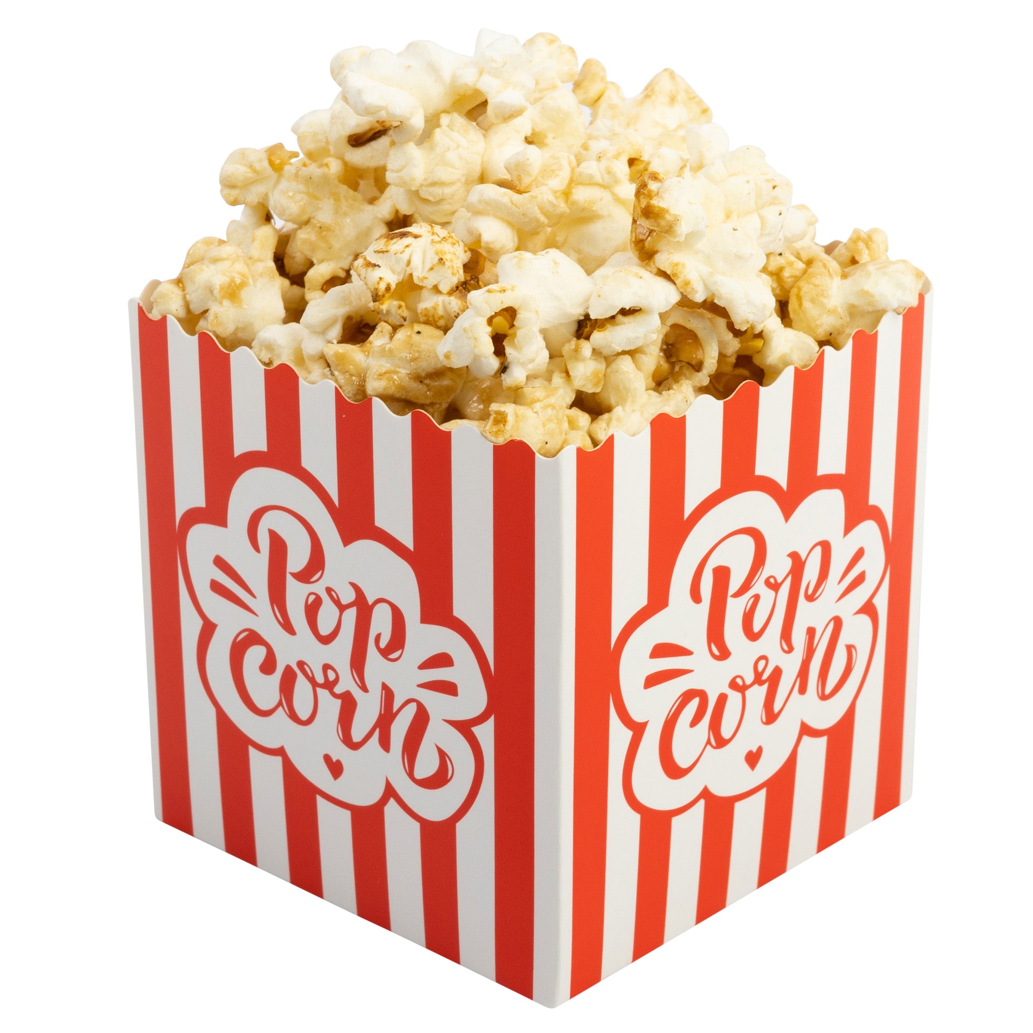 Red & White Striped Popcorn Boxes