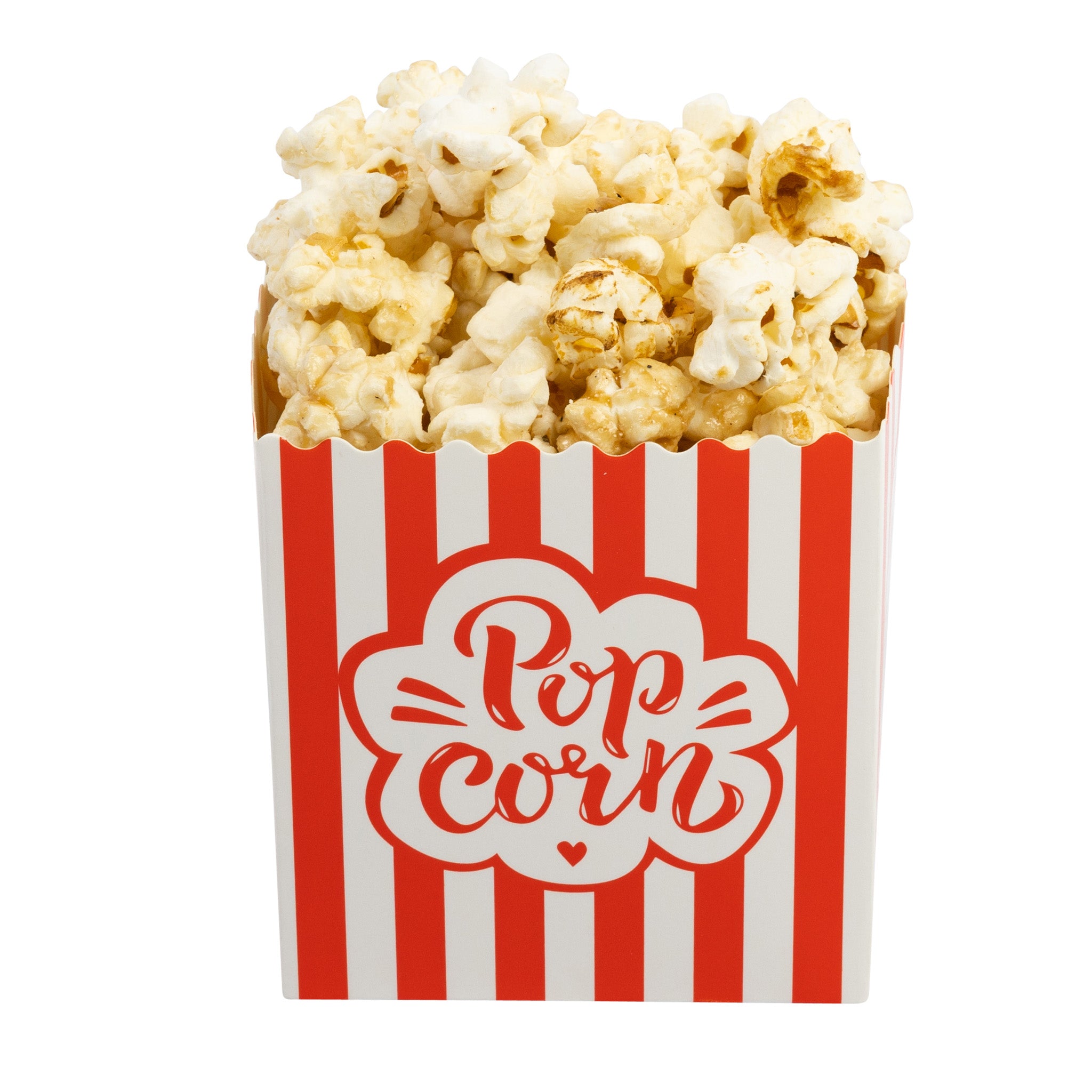 Red & White Striped Popcorn Boxes