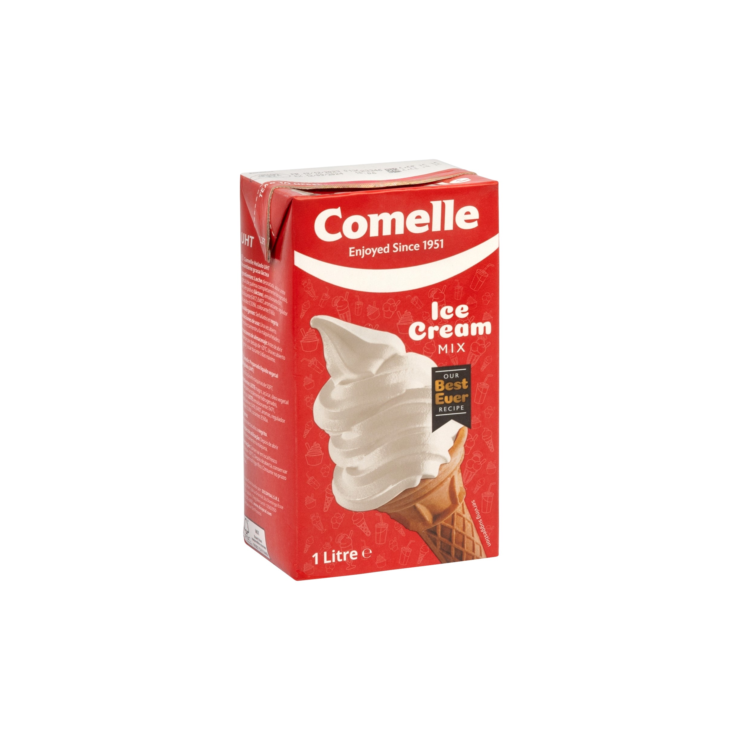 Comelle Ice-Cream Mix 12 x (1 Litre)