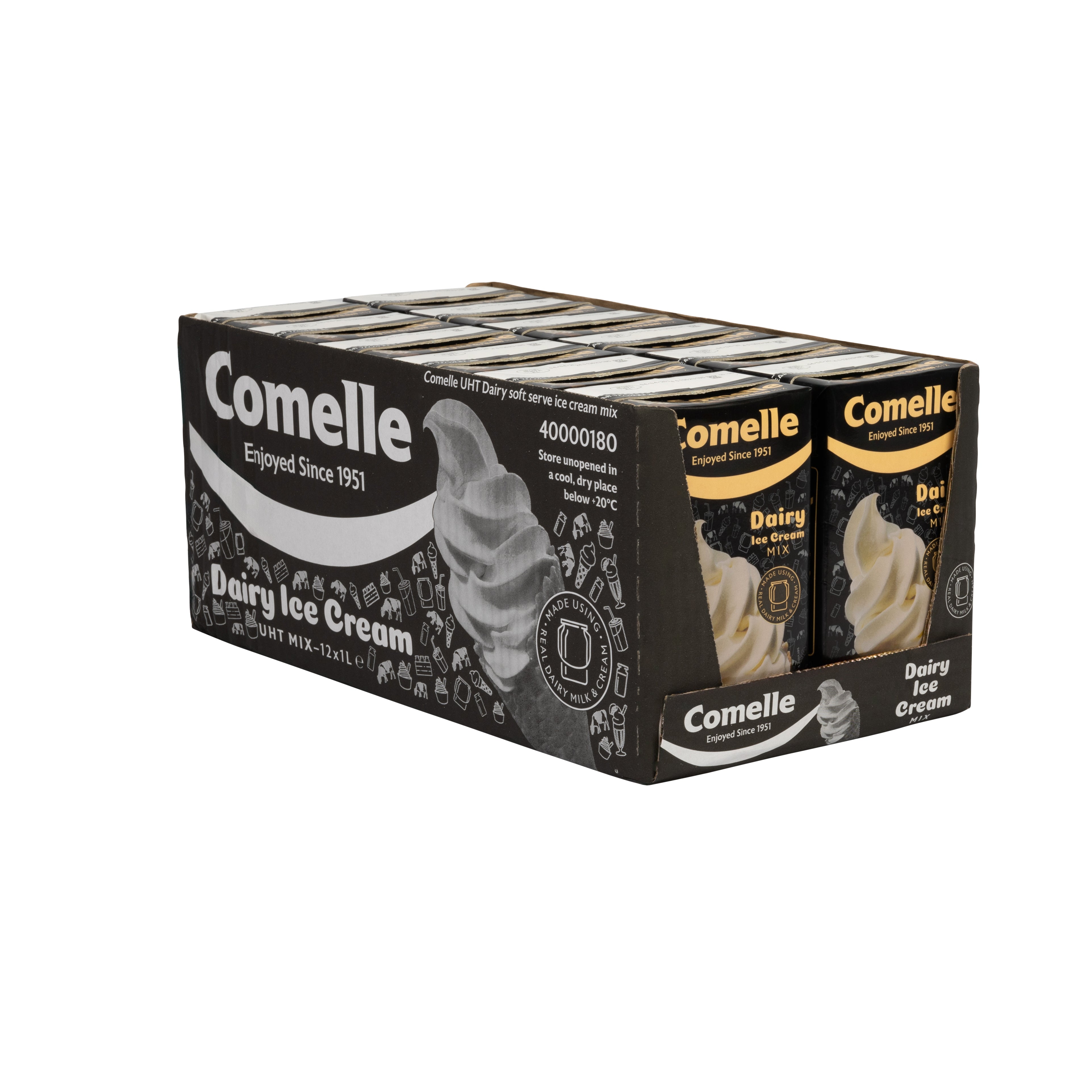 Comelle Dairy Ice Cream Mix 12 X 1L