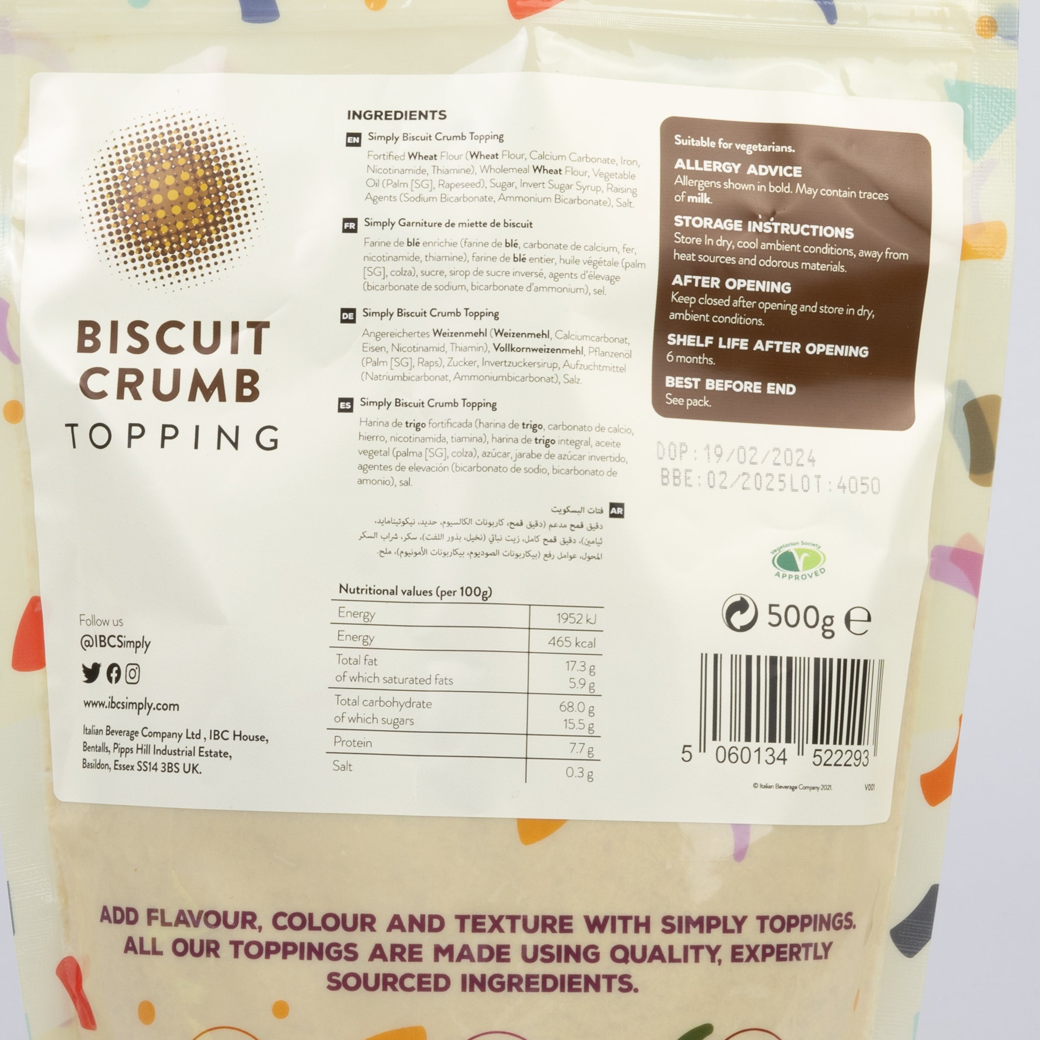 Simply Biscuit Crumb 500g