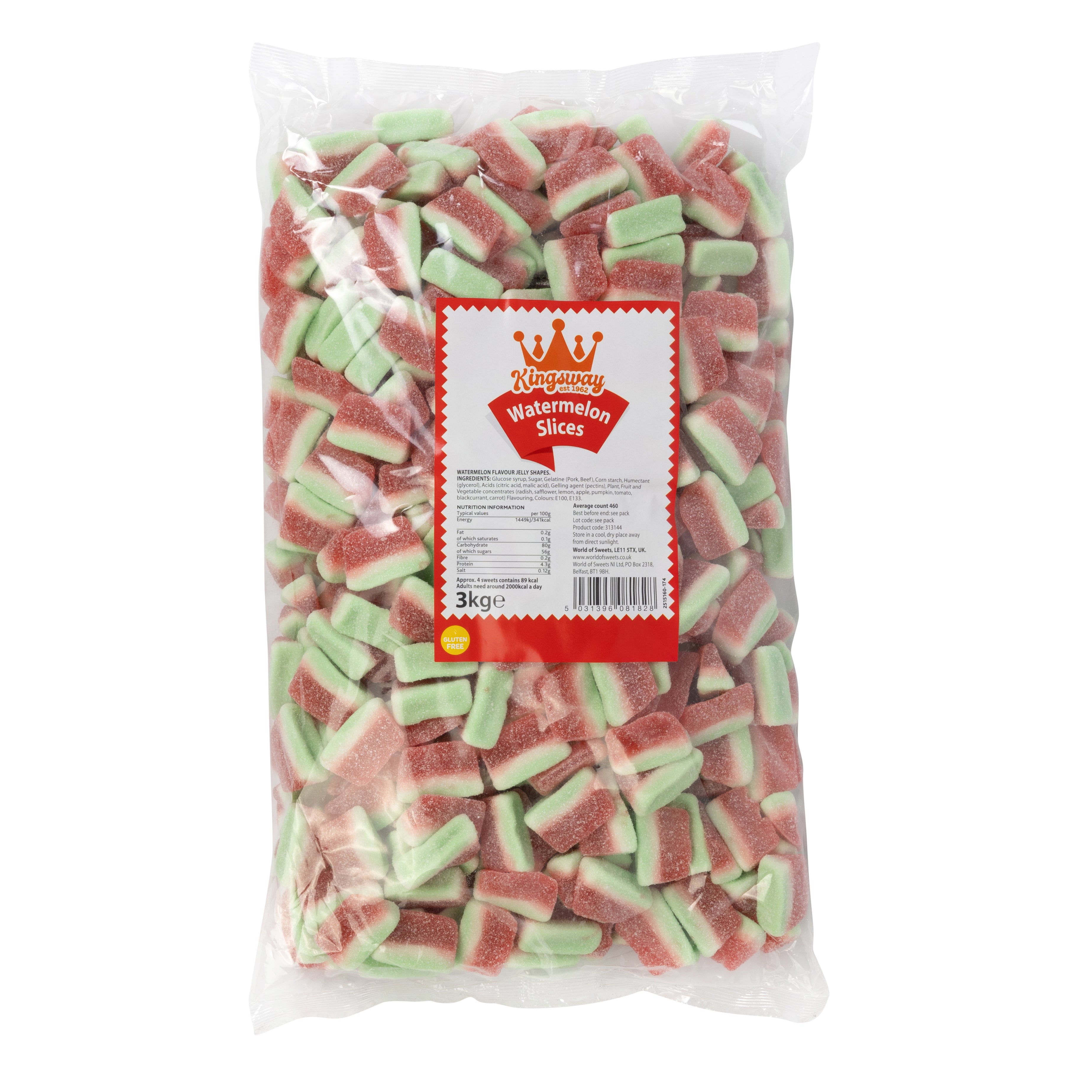 Kingsway Fizzy Watermelon Slices 3kg