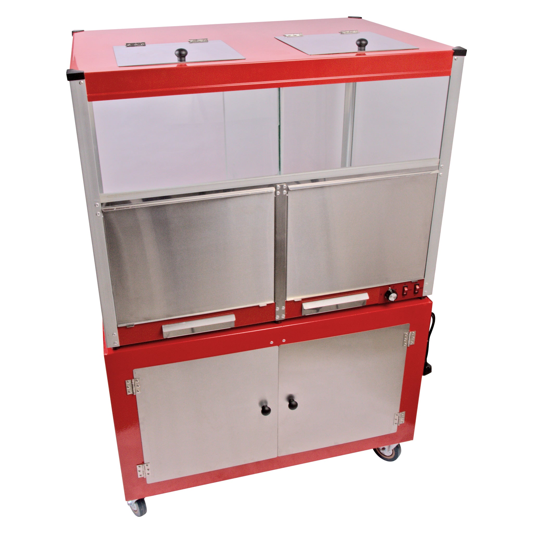 HAXRO Large Double Popcorn Warmer With Base