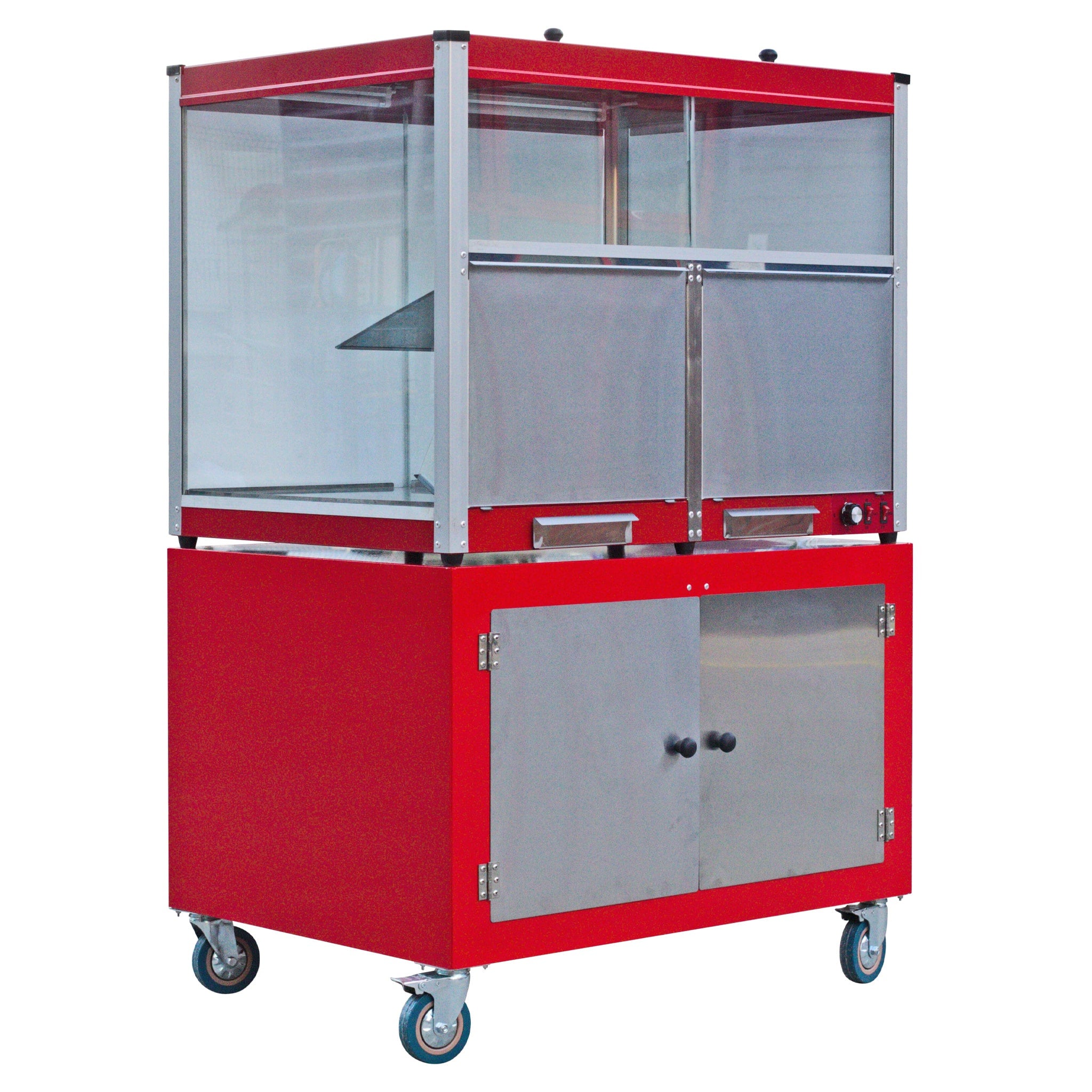 HAXRO Large Double Popcorn Warmer With Base