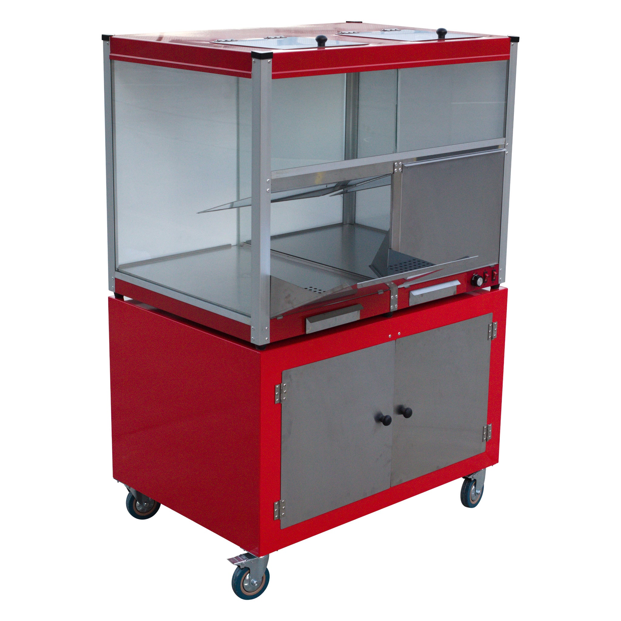 HAXRO Large Double Popcorn Warmer With Base