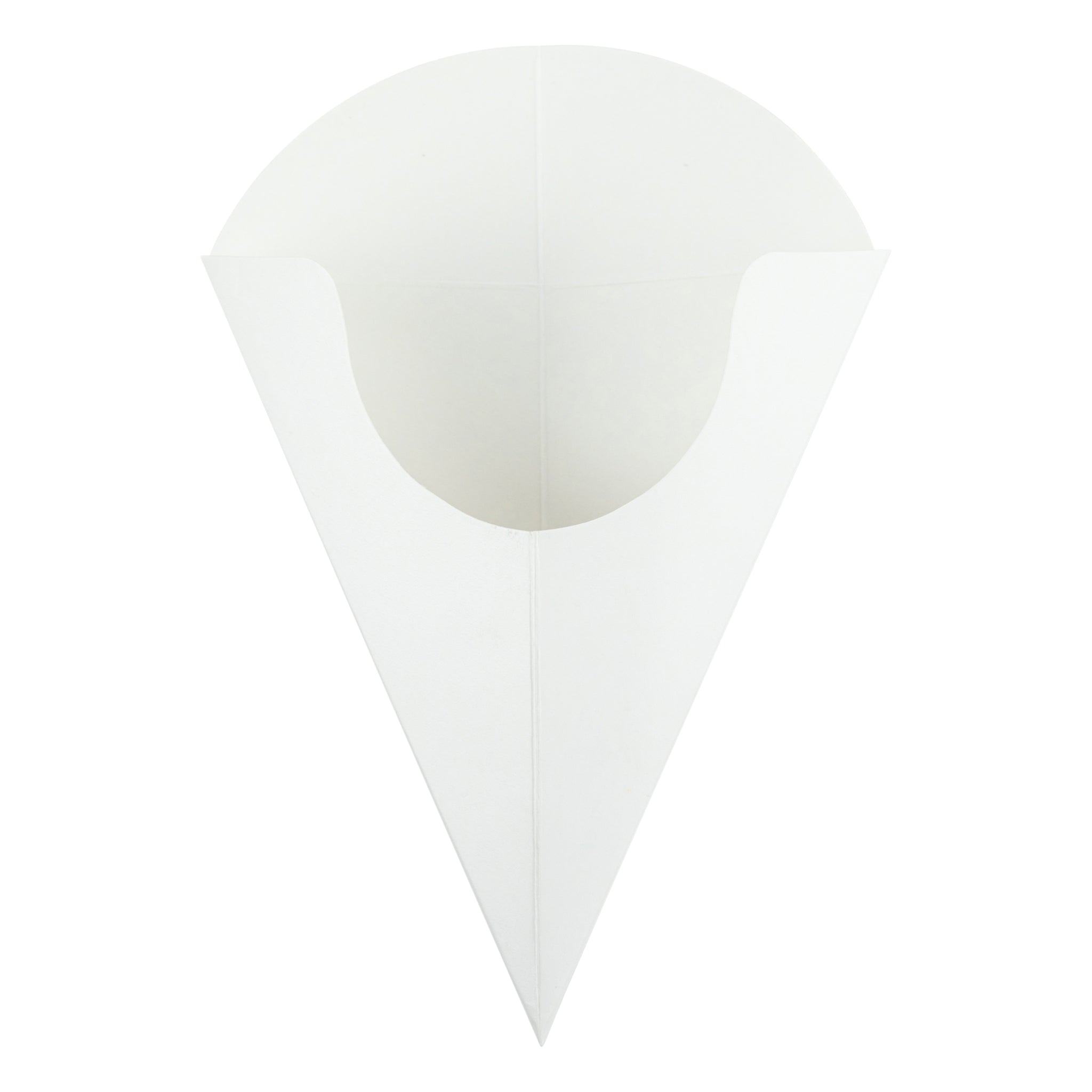Plain white Crepe Cone Holders - 500/Pack