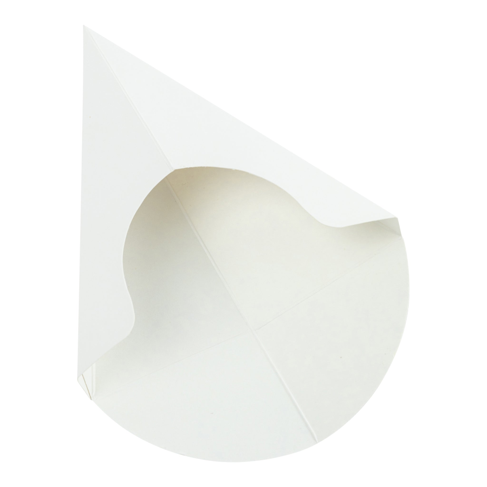 Dexlo Plain white Crepe Cone Holders - 500/Pack