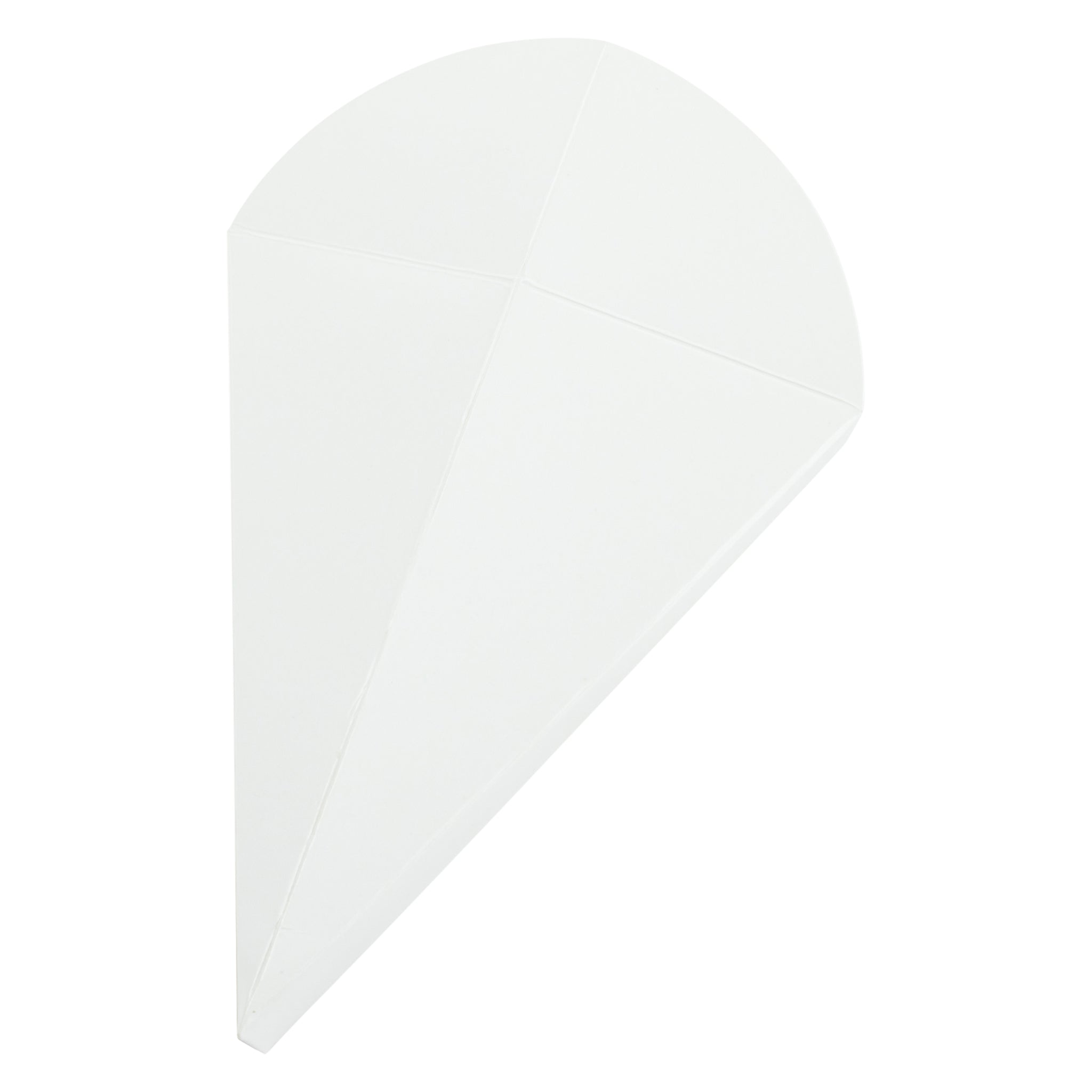 Dexlo Plain white Crepe Cone Holders - 500/Pack