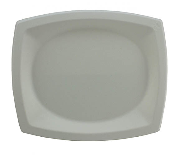 Bagasse Rectangular Plate 25x21cm.