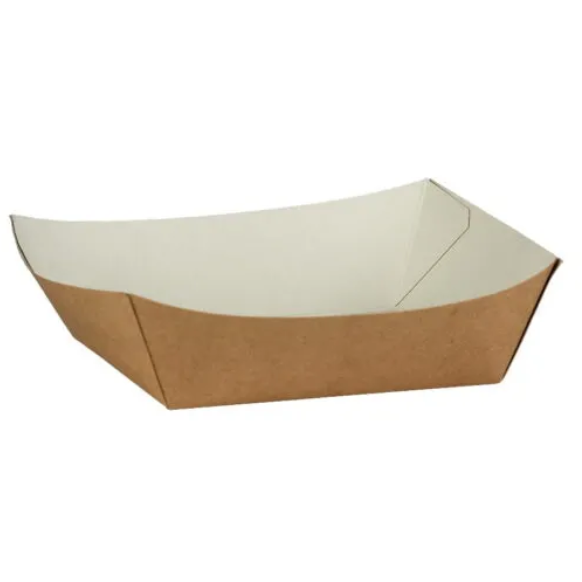 Compostable Kraft Burger Tray - Full Case 500 Pack