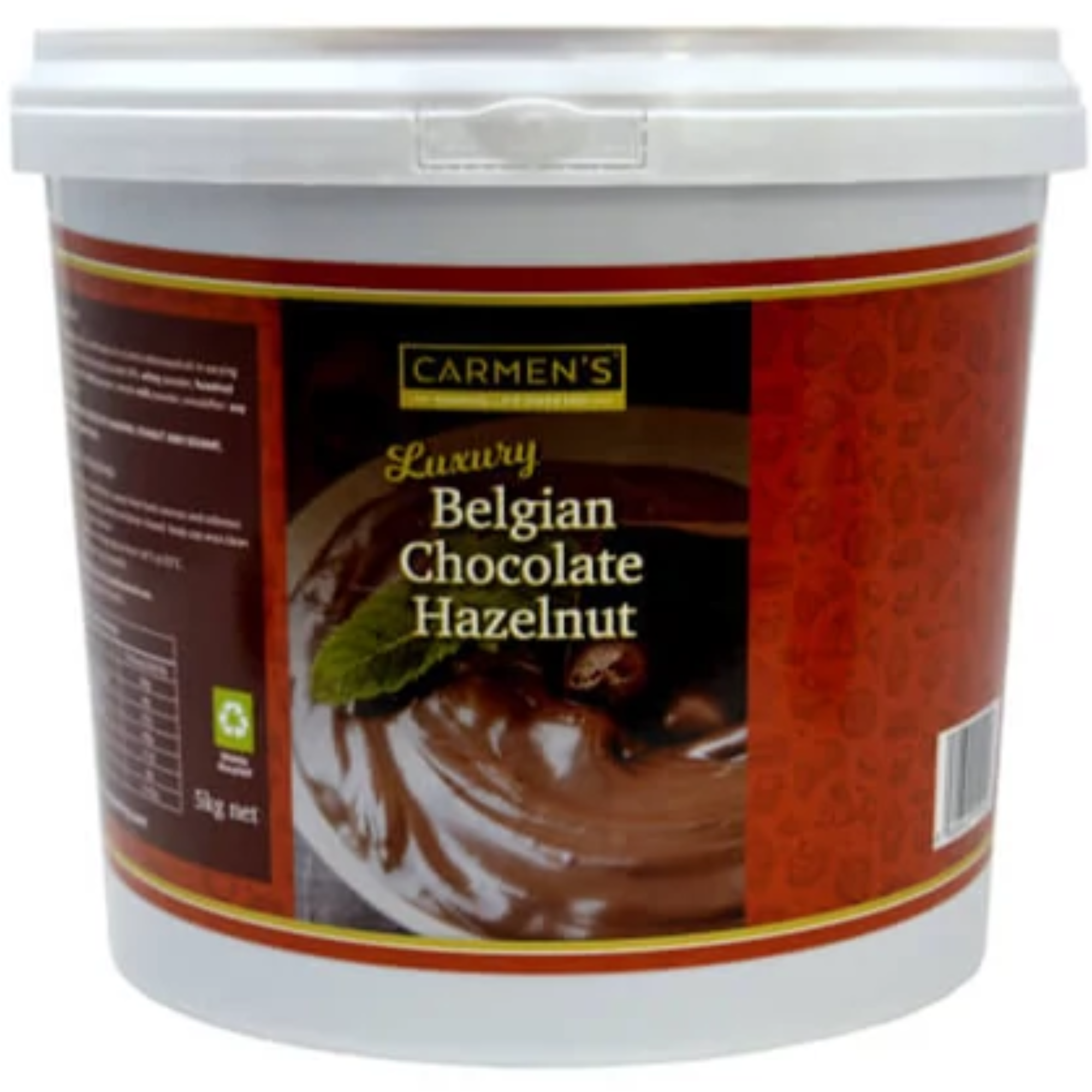 Carmen's Luxury Belgian Chocolate Hazelnut Sauce – 5kg
