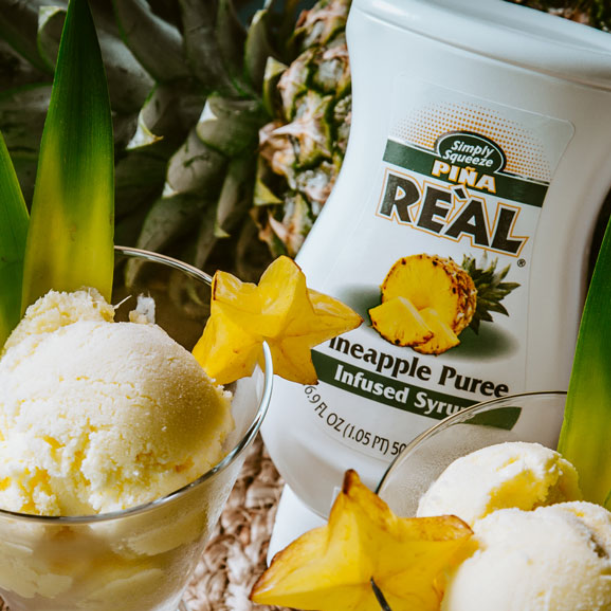 Re'al Pina Pineapple Puree Infused Syrup 500mL