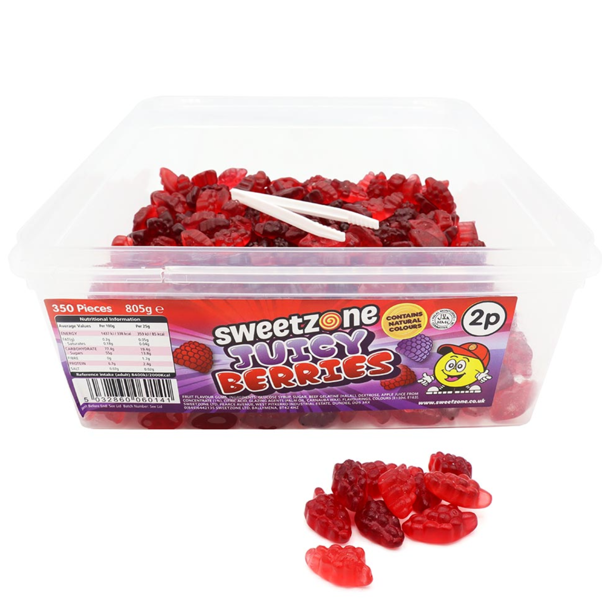 Juicy Berries 2p Tub 805g