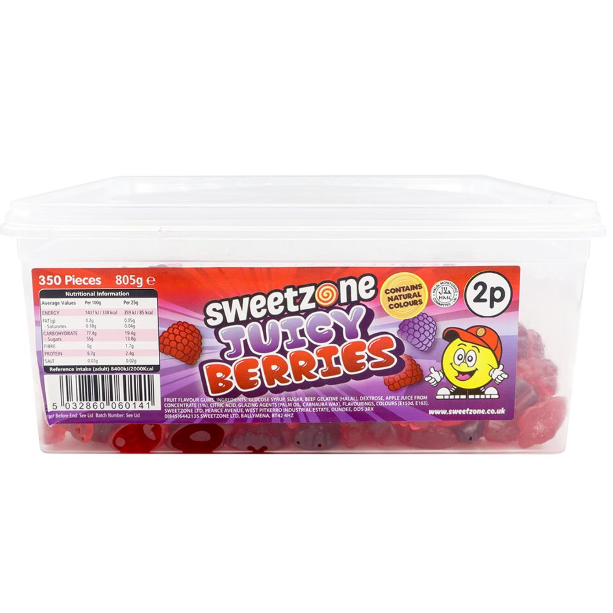 Juicy Berries 2p Tub 805g
