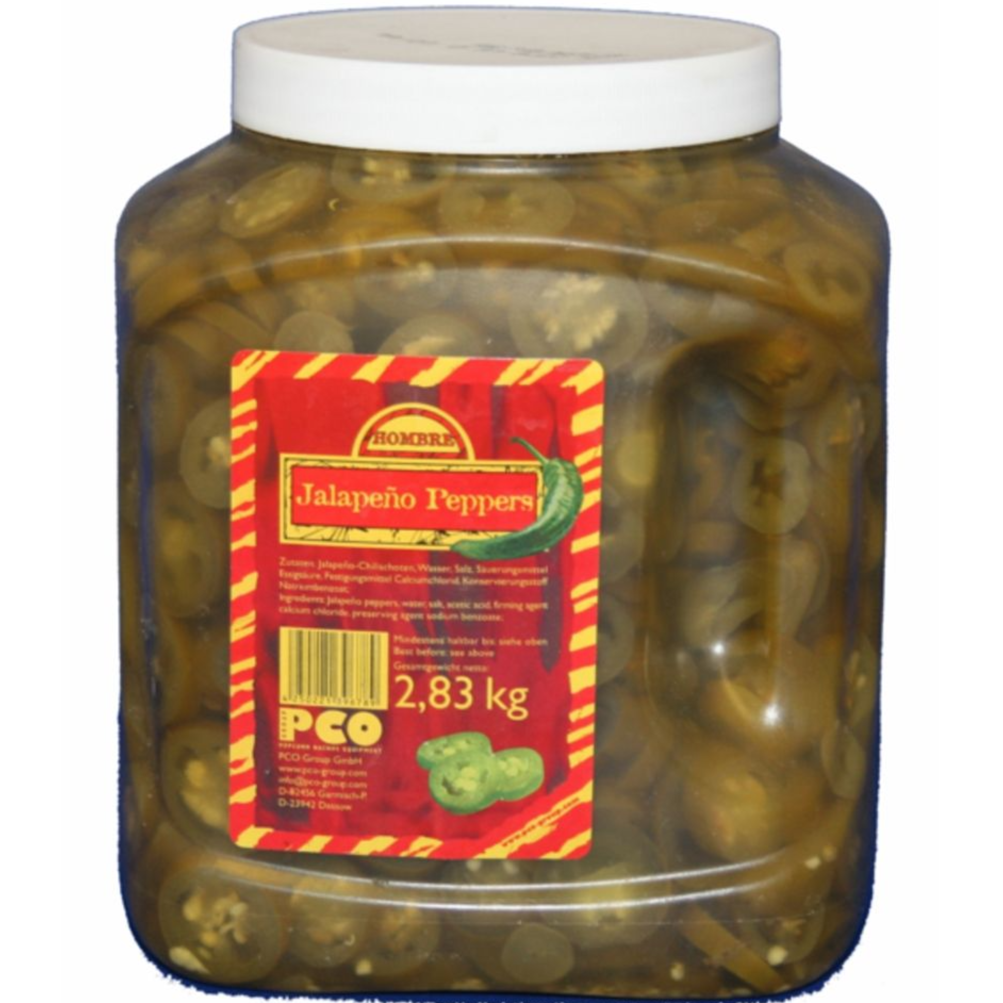 Hombre Jalapeno Peppers 2.83kg