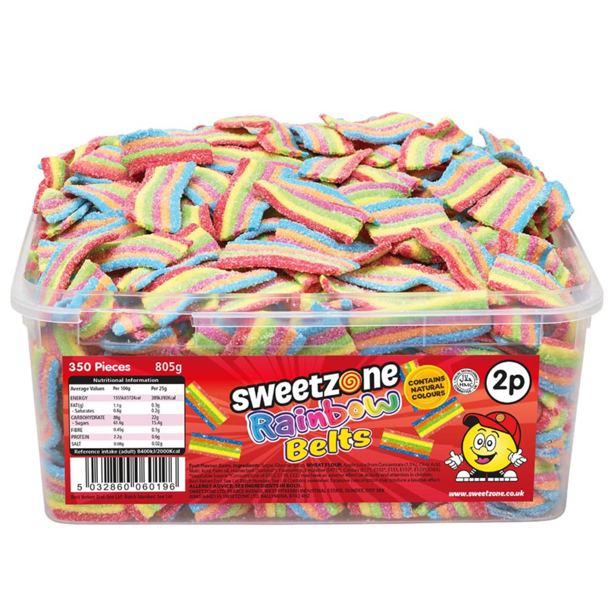 Rainbow Belts 2p Tub 805g