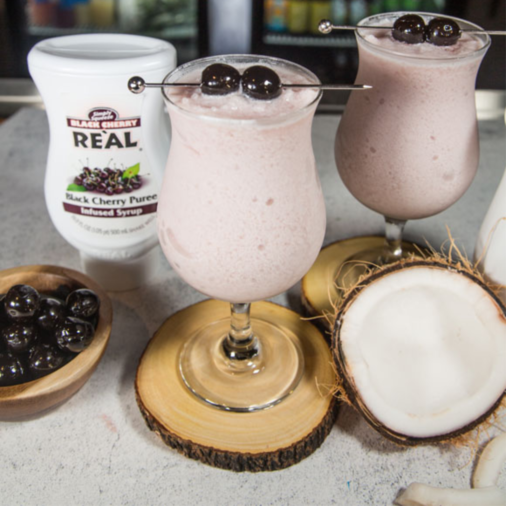 Re'al Black Cherry Puree Infused Syrup 500mL