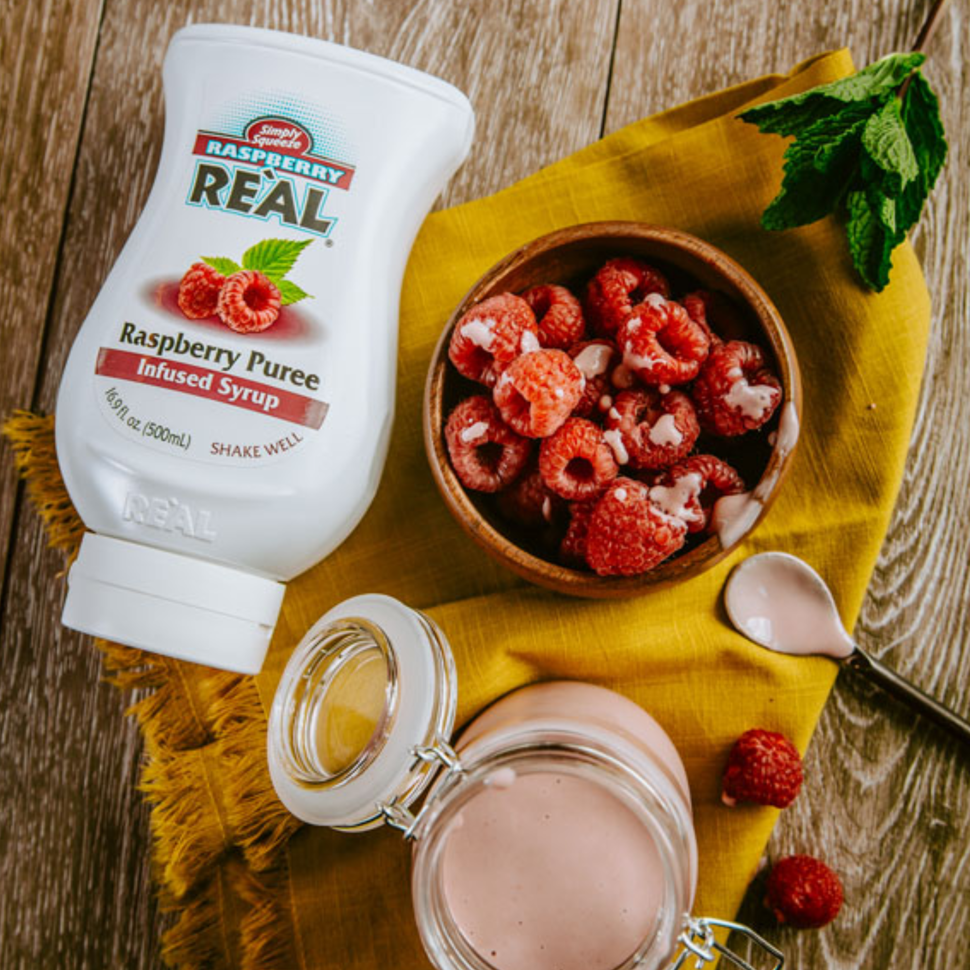 Re'al Raspberry Puree Infused Syrup 500mL