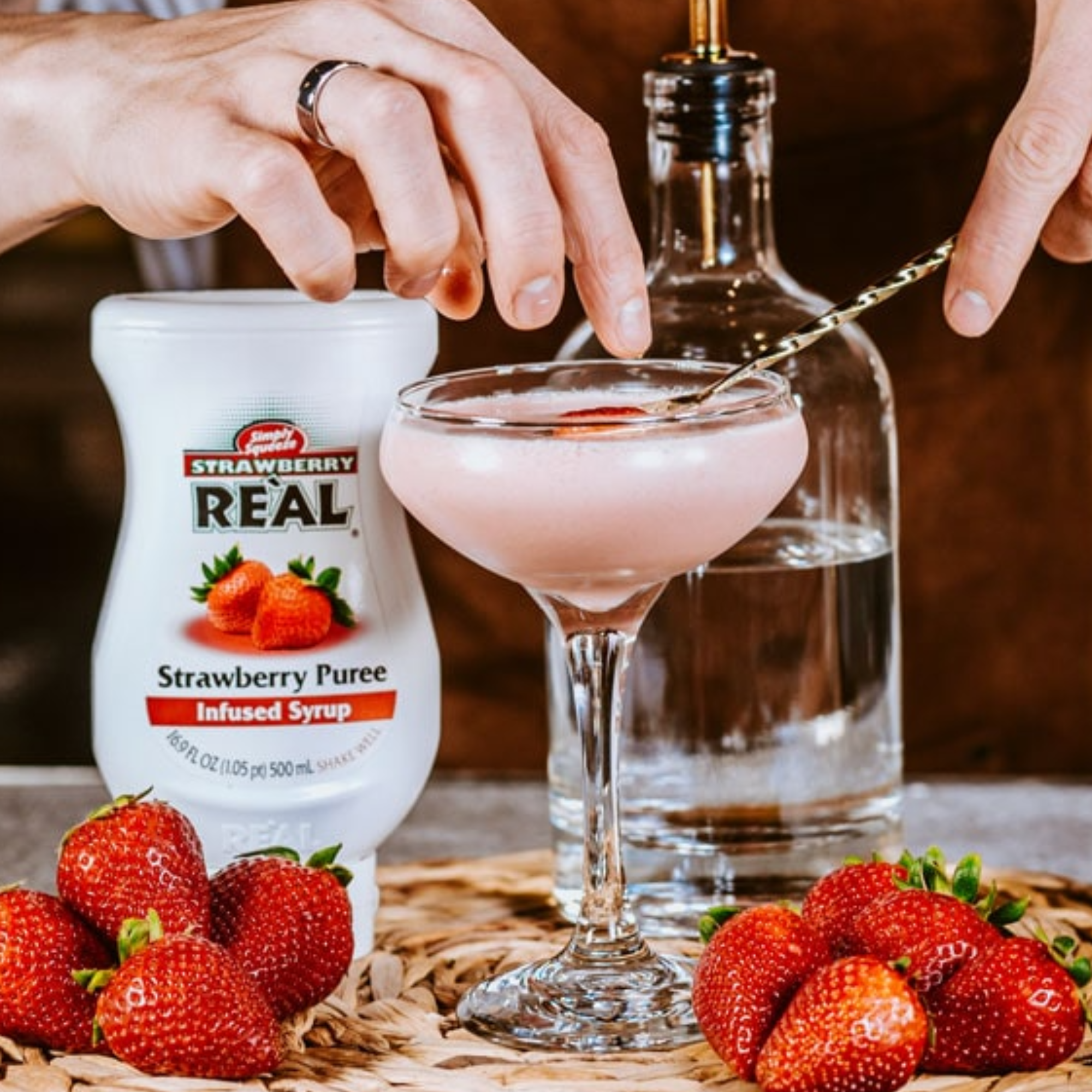 Re'al Strawberry Puree Infused Syrup 500mL