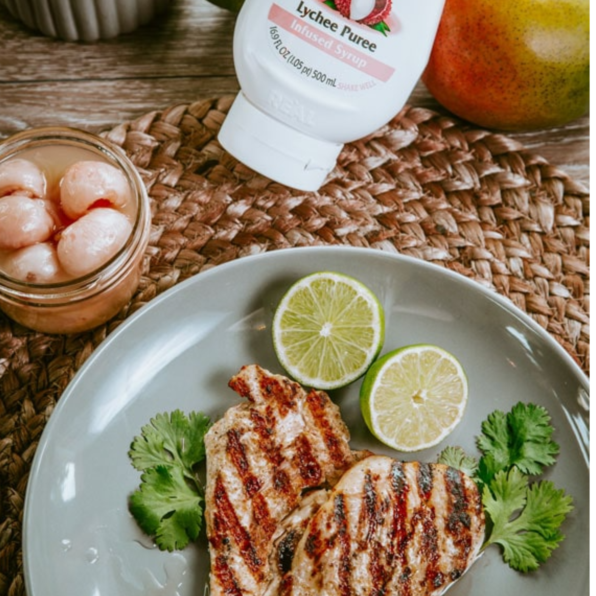 Re'al Lychee Puree Infused Syrup 500mL