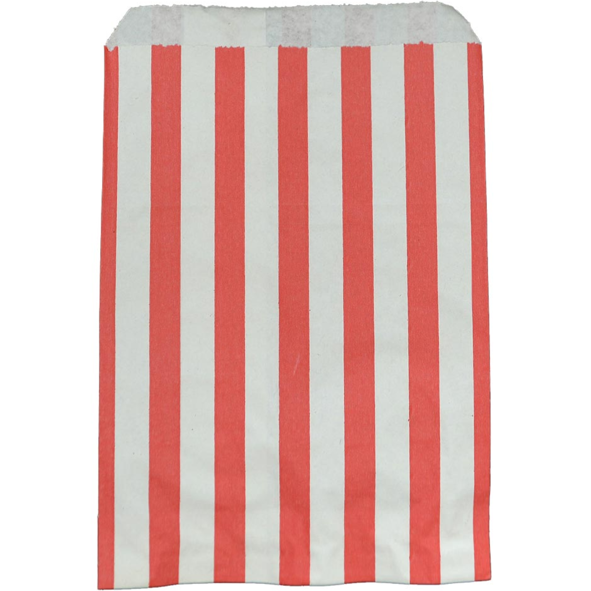 Accessories Red & White Candy Striped Paper Bags 7" x 9" Case of 1000