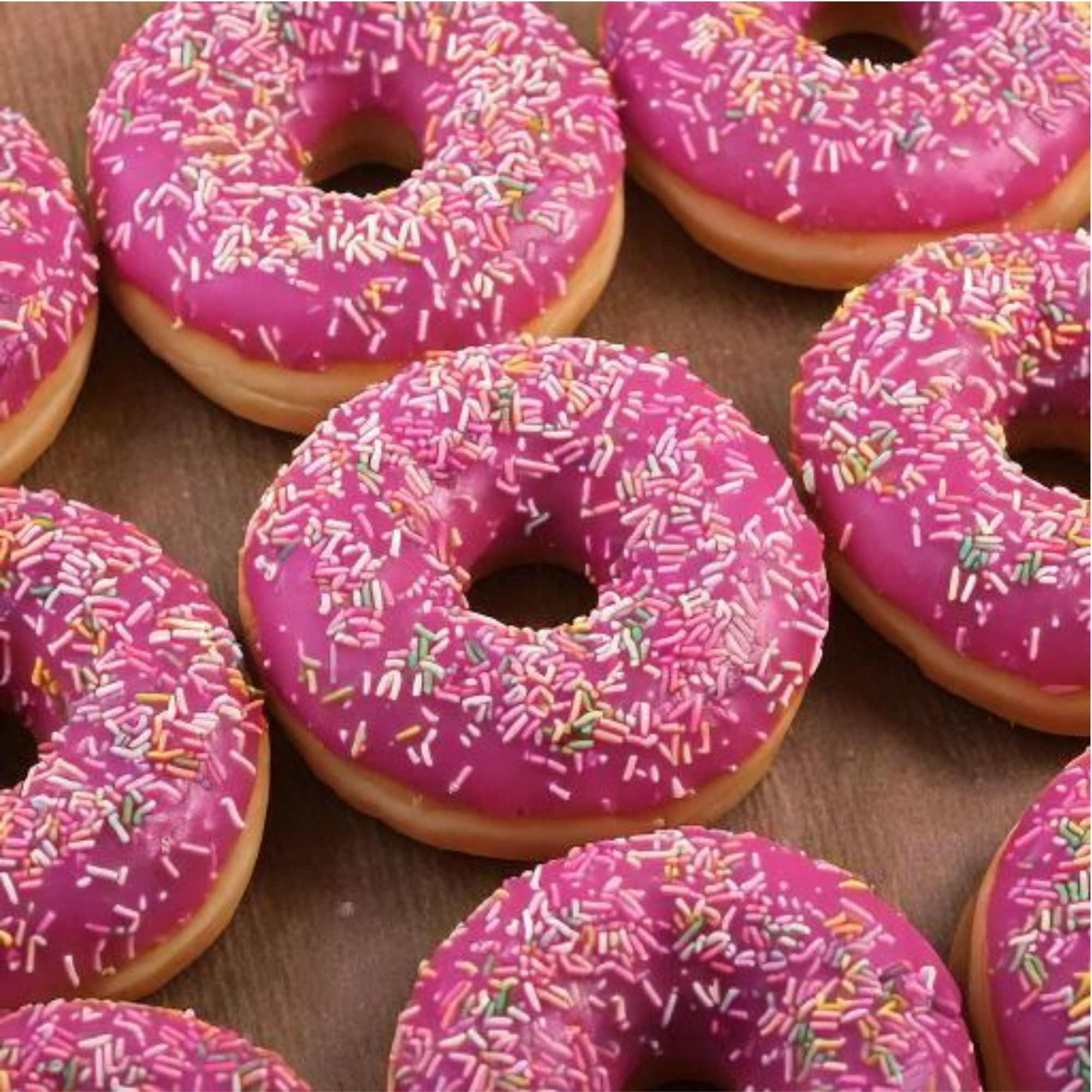 Thaw & Serve Frozen Doughnuts Dots Strawberry Sprinkle (Case of 36)