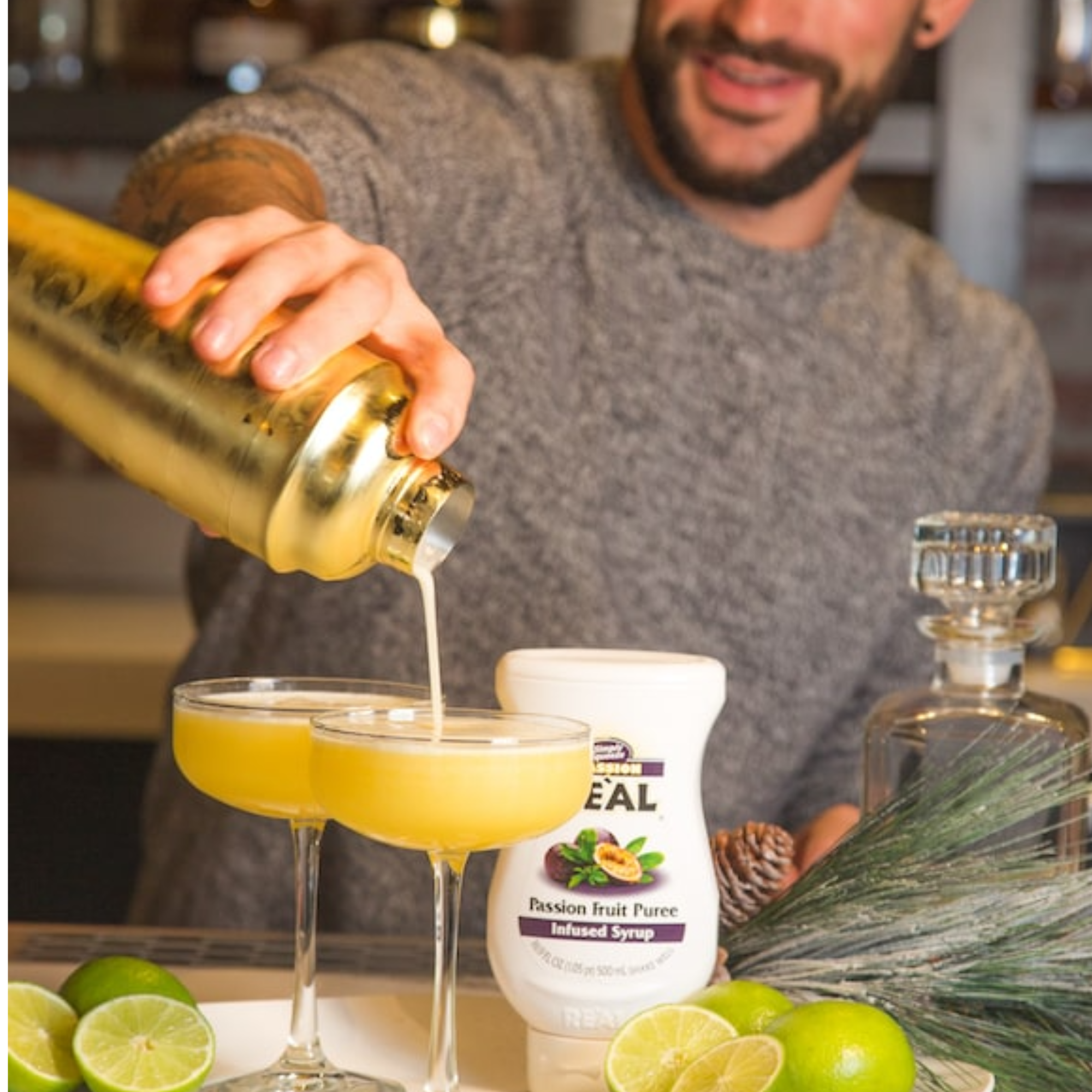 Re'al Passion Fruit Puree Infused Syrup 500mL