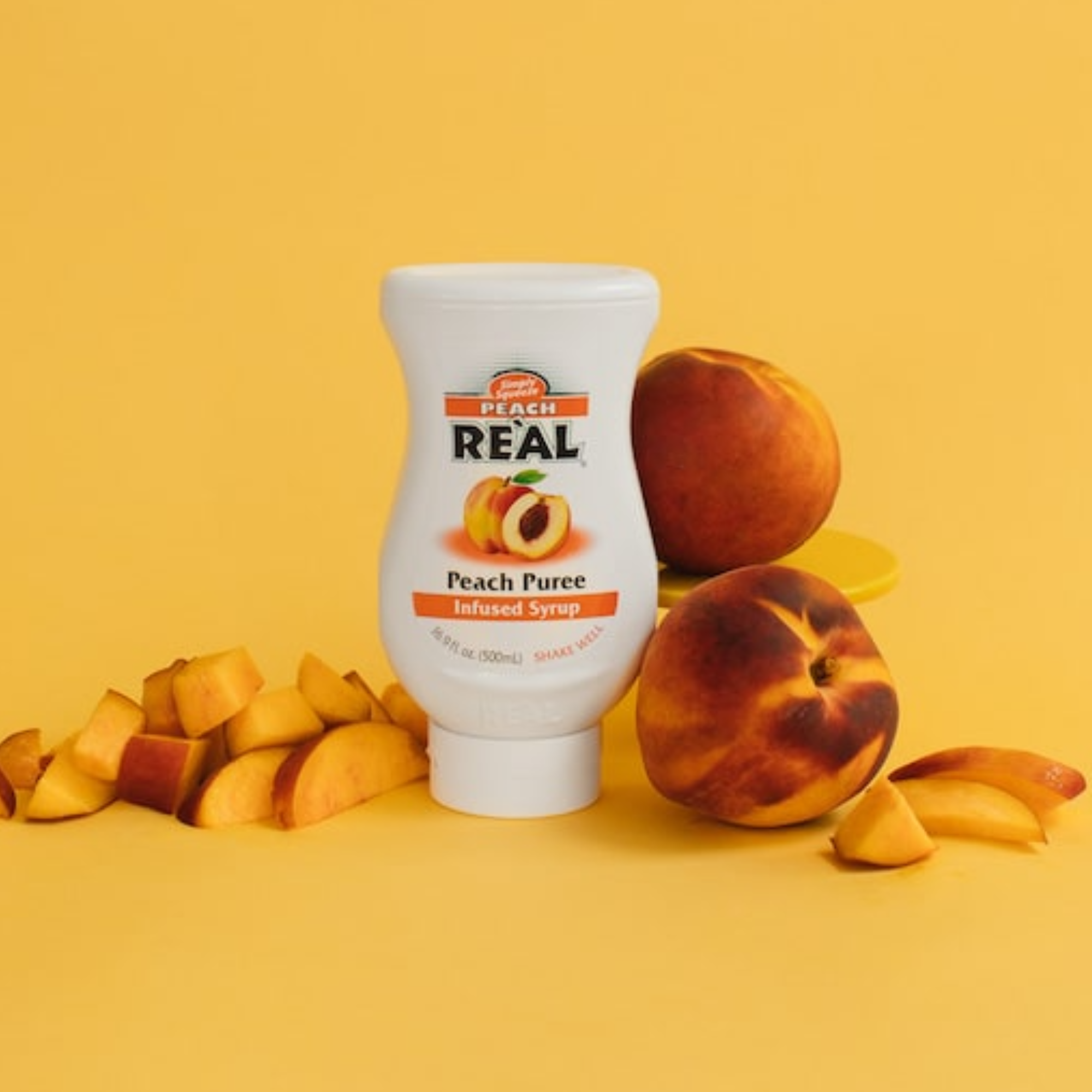 Re'al Peach Puree Infused Syrup 500mL