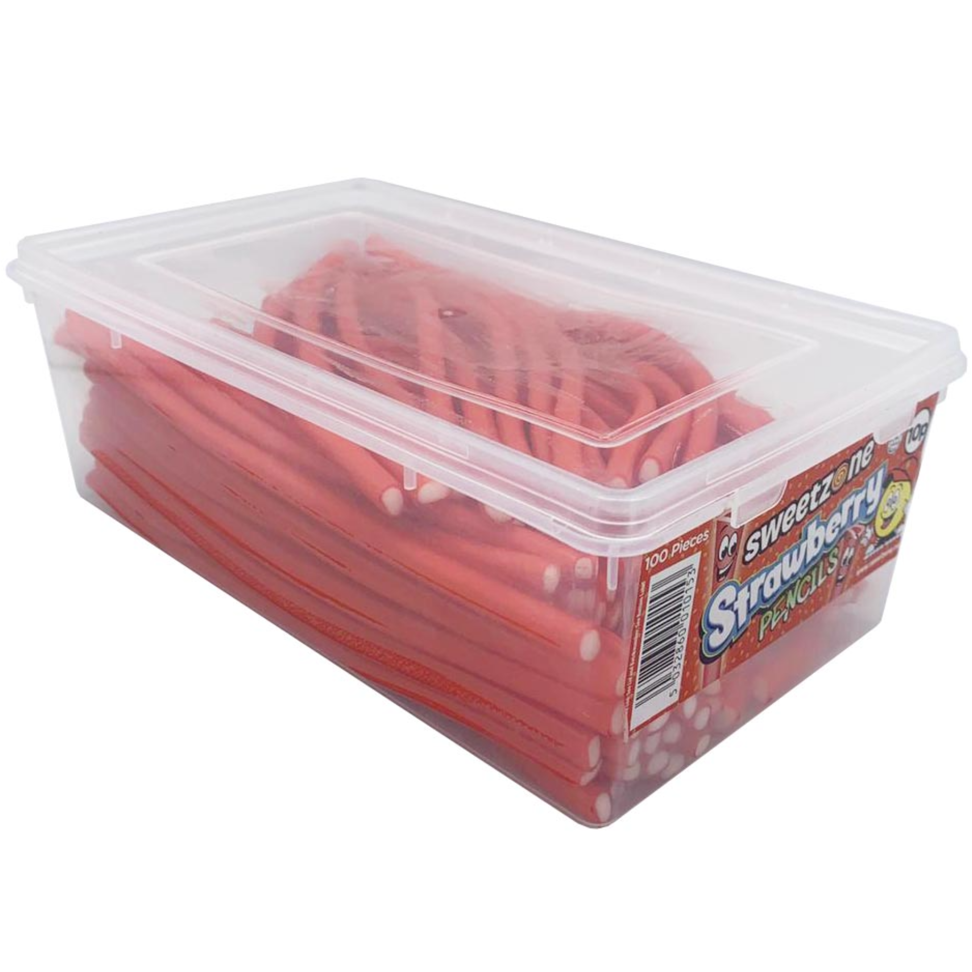 10p Pencils - Fizzy Strawberry (100 Pieces) 1.1kg Tub