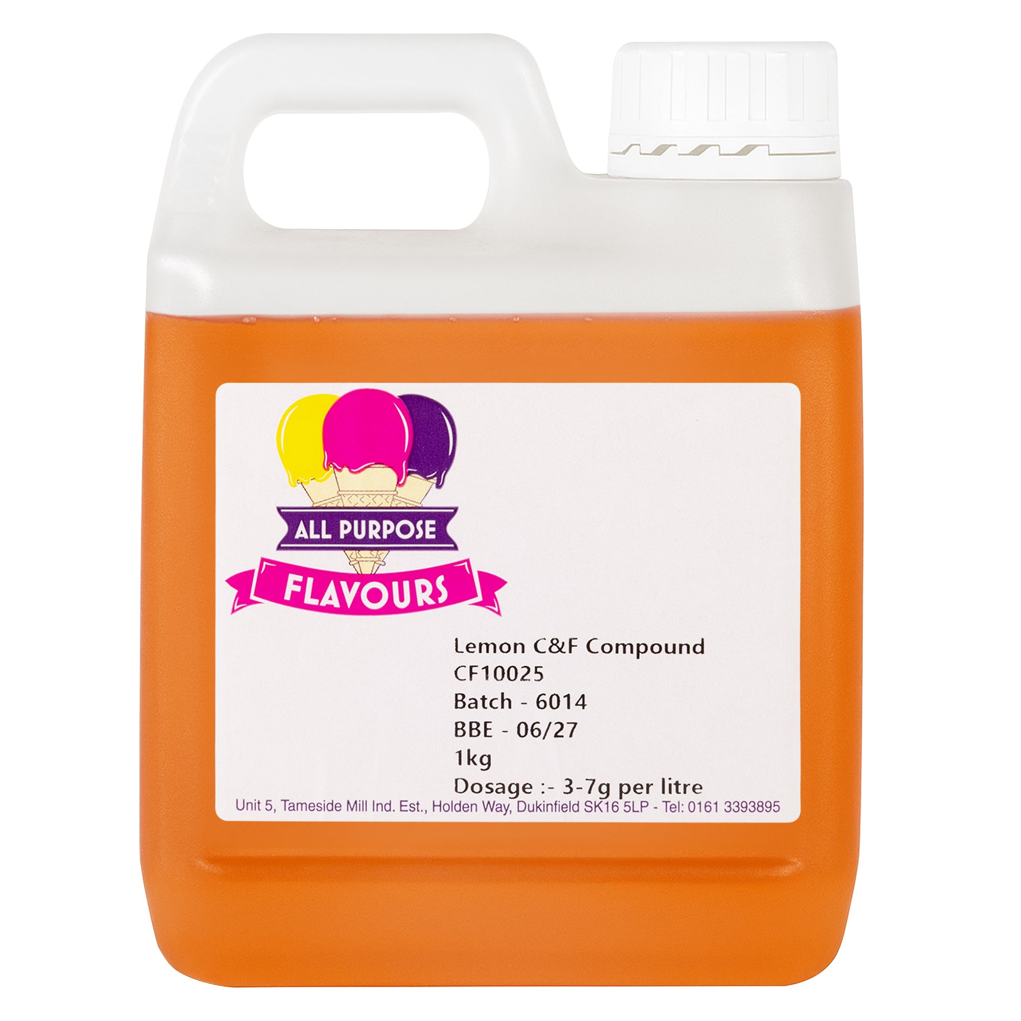 All Purpose Flavours Lemon Colour and Flavour Compound 1kg