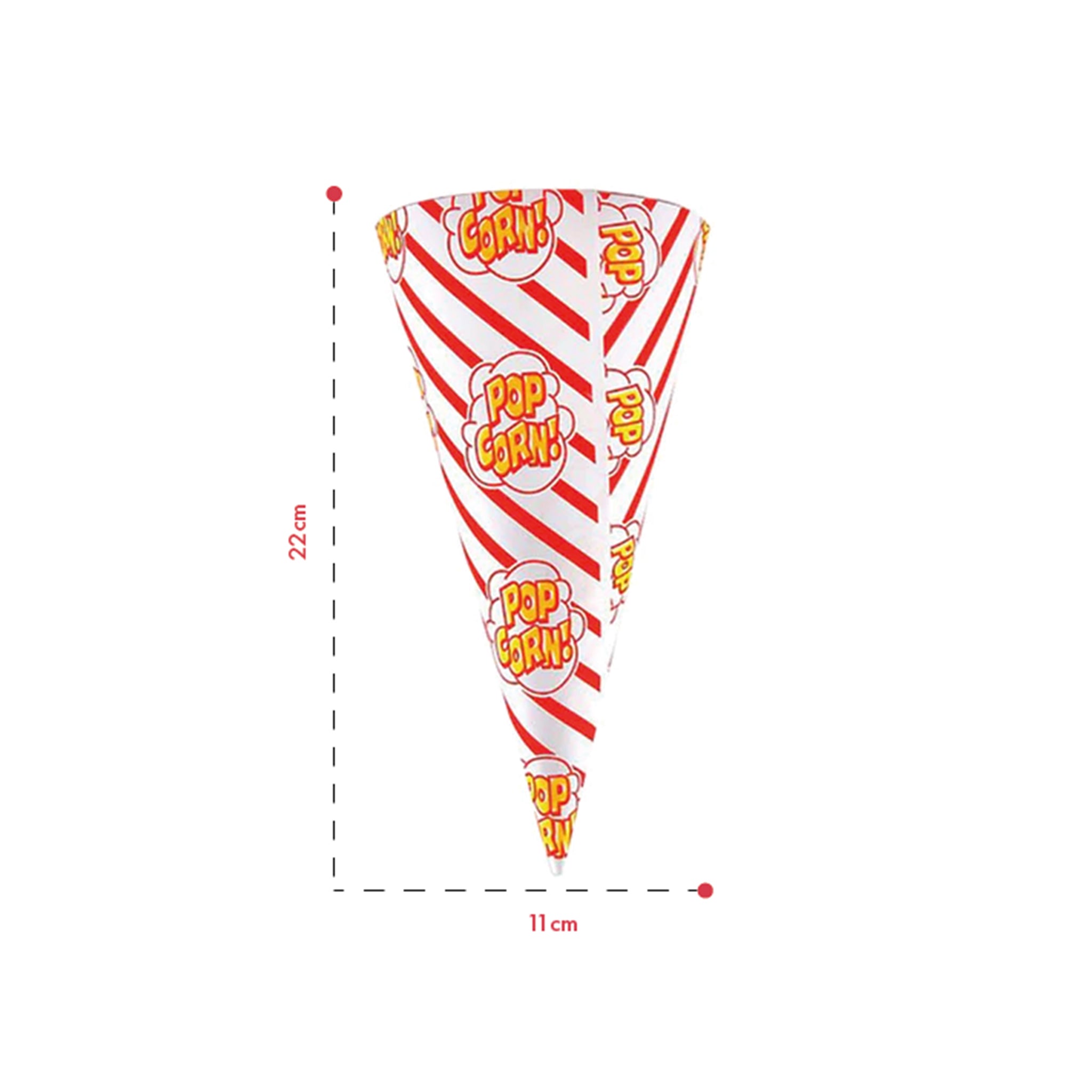 Cone-o-Corn Popcorn Cones - 250/Pack