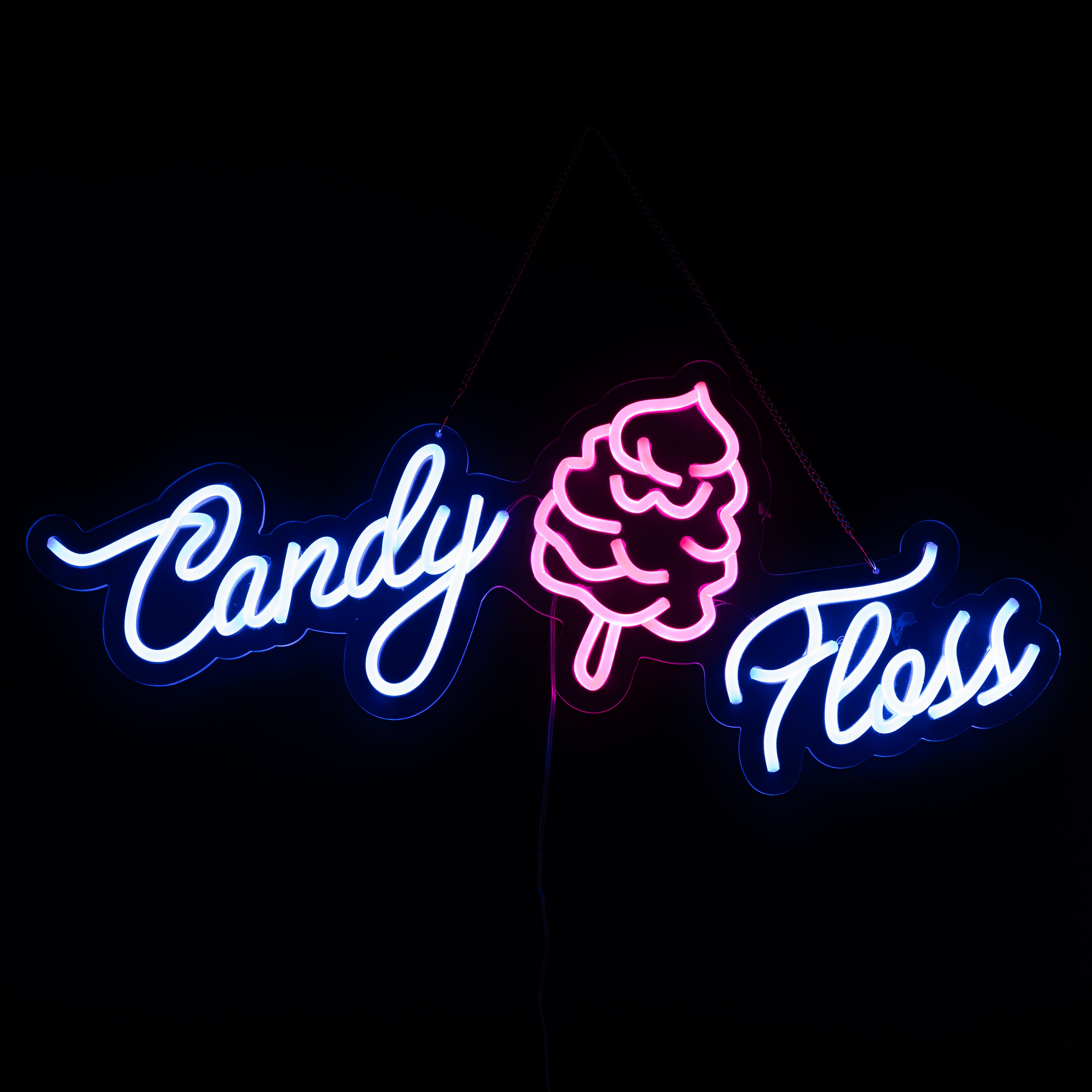 Candy Floss Neon Style Led Light Up Sign