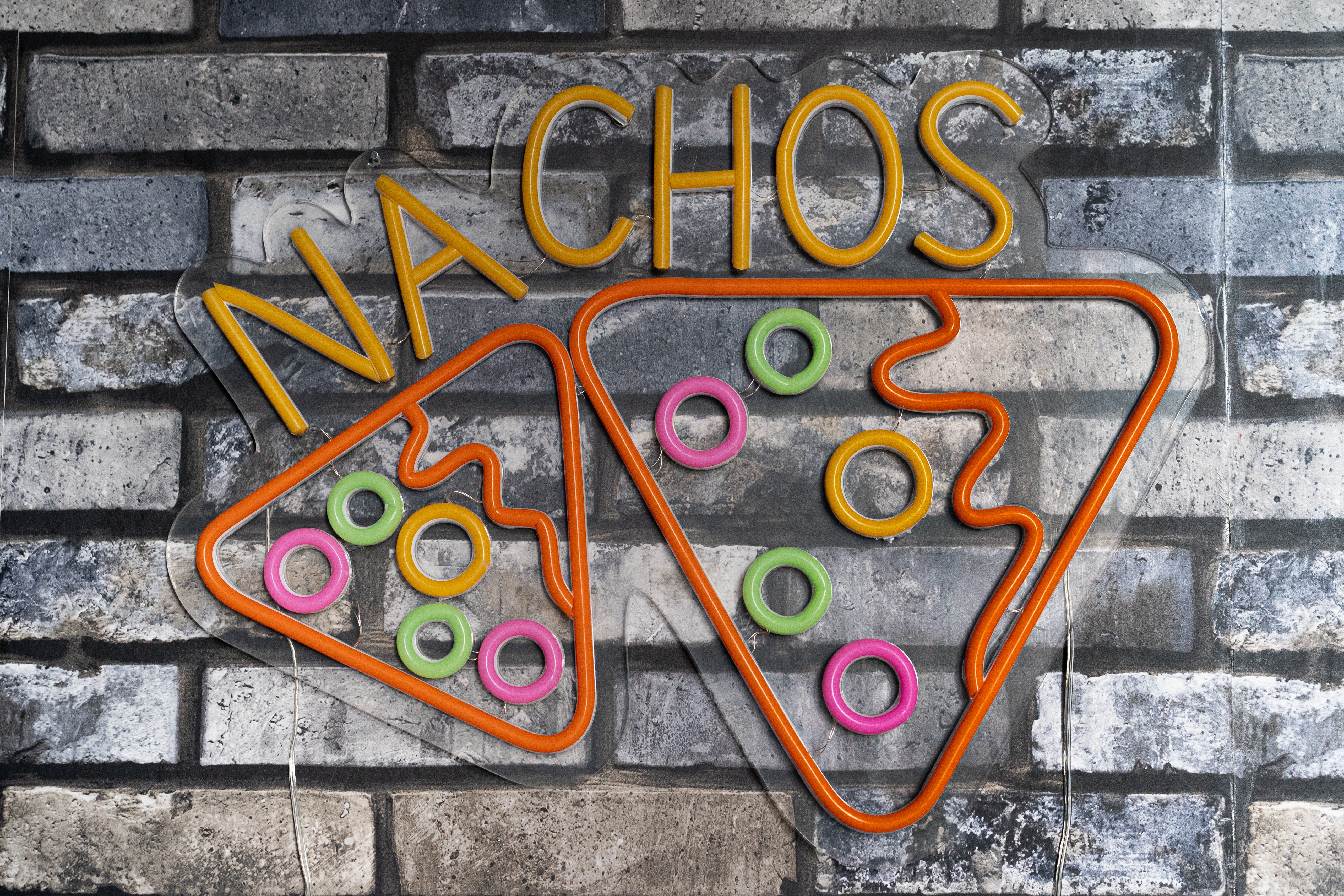 Nachos Neon style LED light up sign