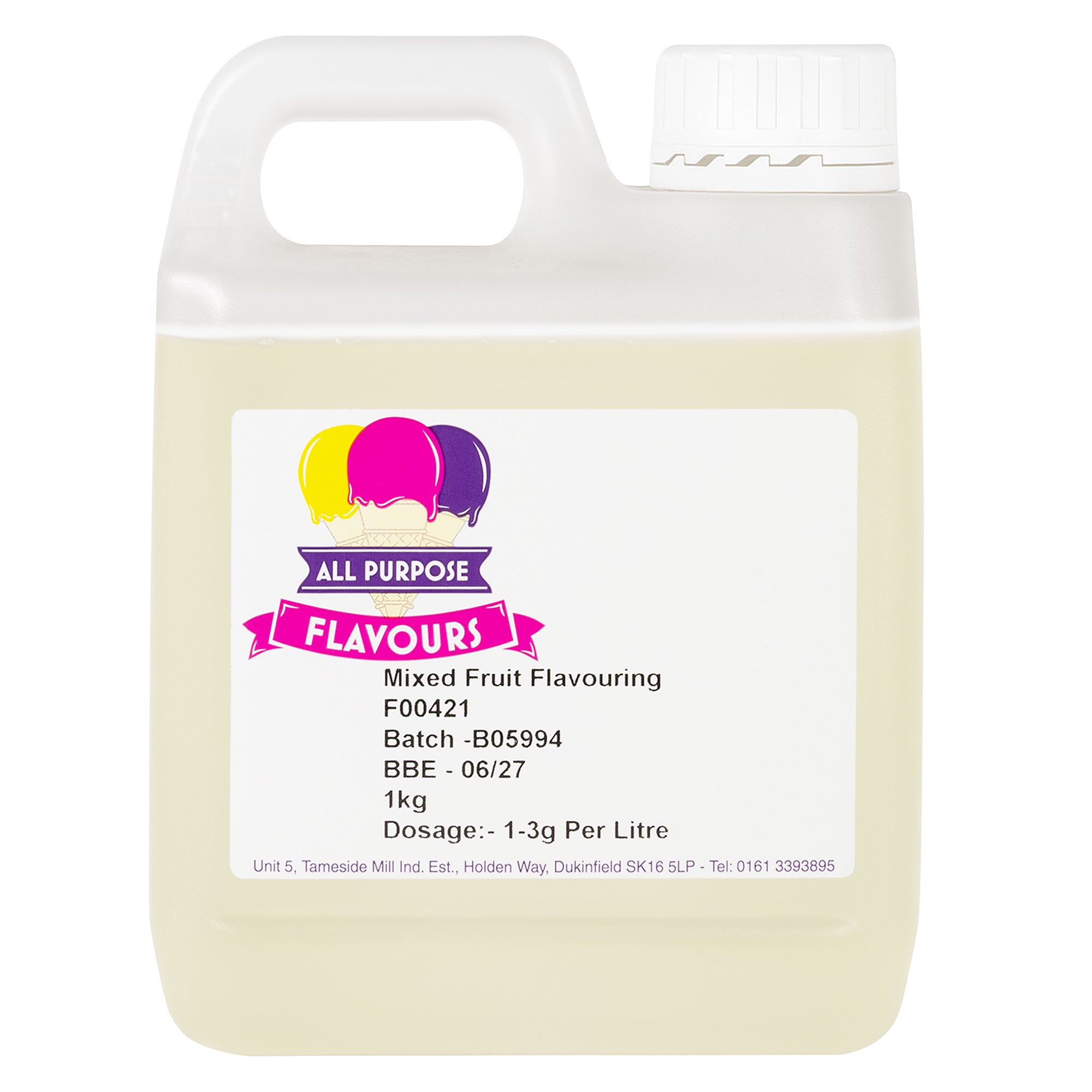 All Purpose Flavours Mixed Fruits Liquid Flavouring 1kg