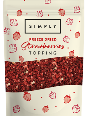 Simply Freeze Dried Strawberry Pieces topping 150g
